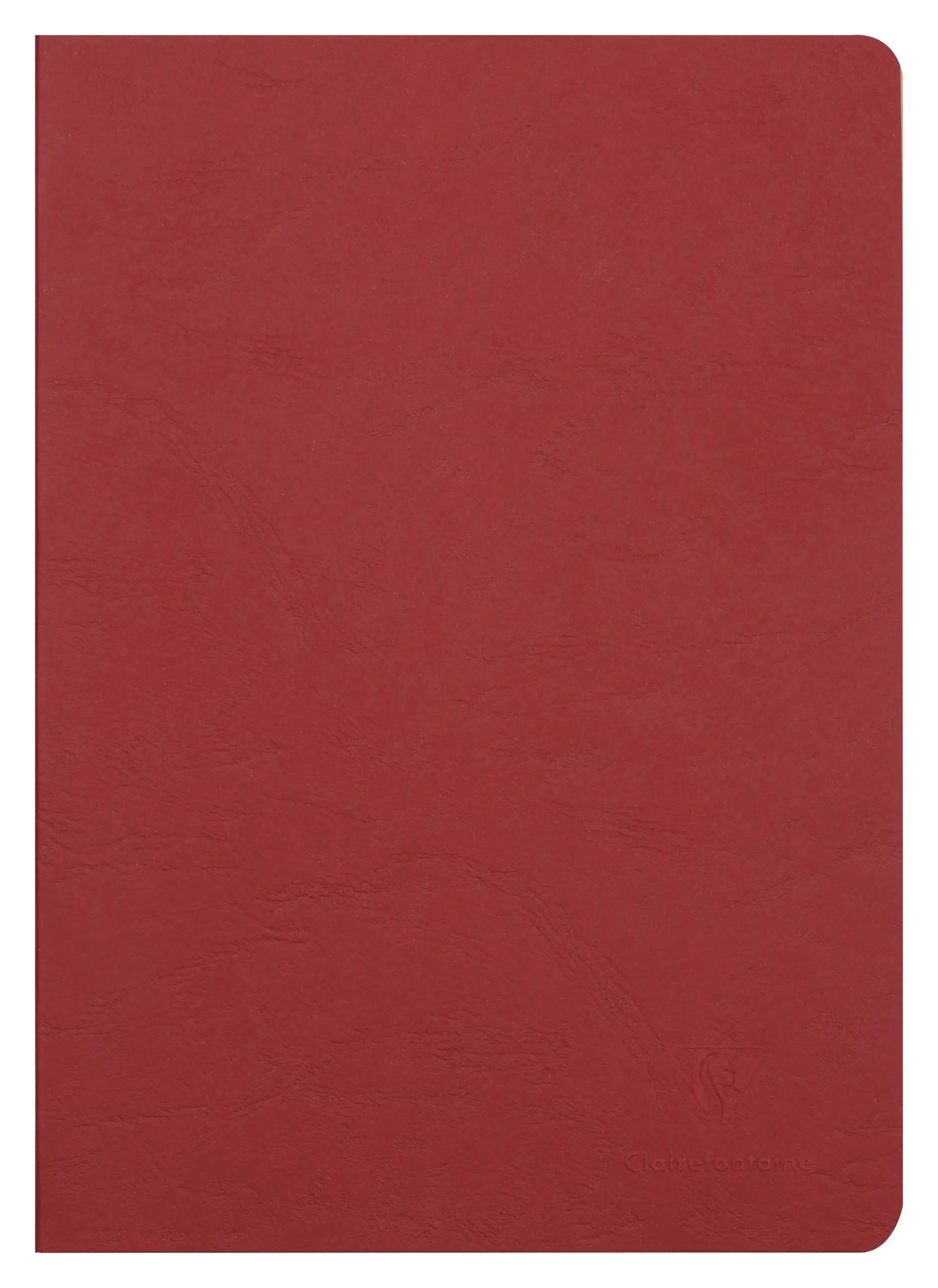 Clairefontaine 5x Age Bag Notizbuch A4, 48 Blatt blanko Rot 733002C