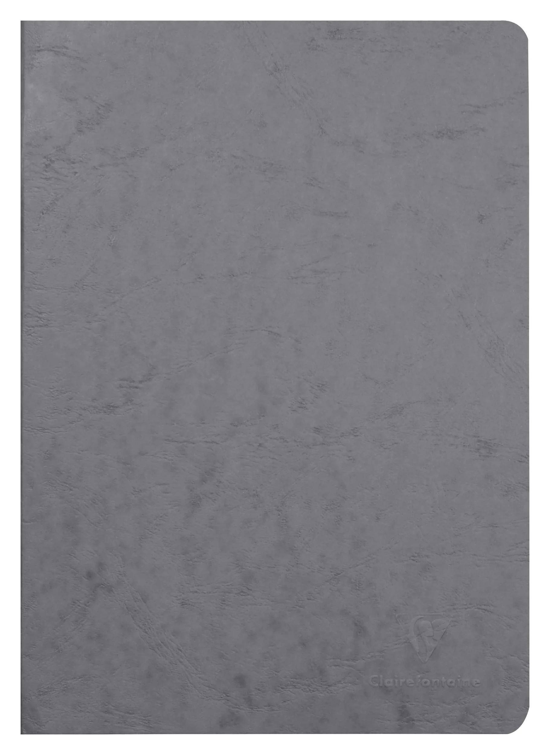 Clairefontaine 5x Age Bag Notizbuch A4, 48 Blatt liniert mit Rand Grau 733065C