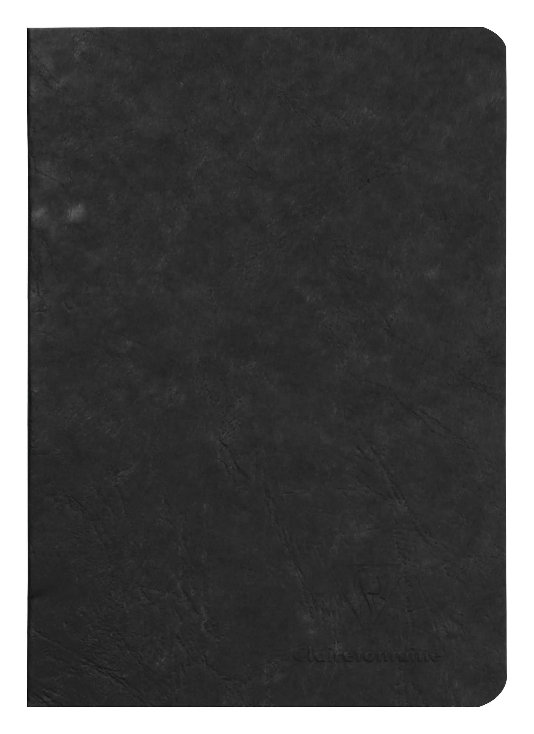 Clairefontaine 5x Age Bag Notizbuch A5, 48 Blatt 90g blanko Schwarz 733101C
