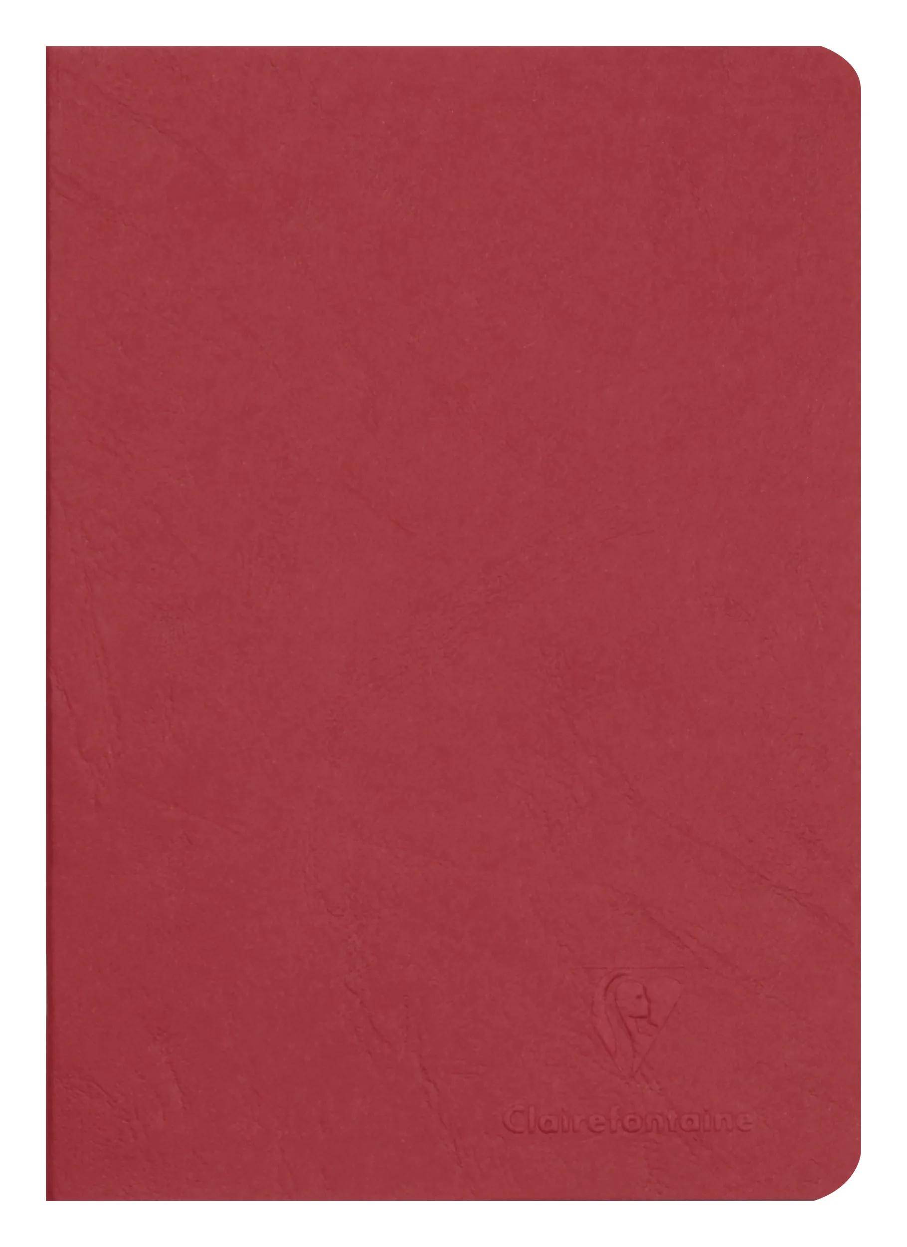 Clairefontaine 5x Age Bag Notizbuch A5, 48 Blatt 90g blanko Rot 733102C