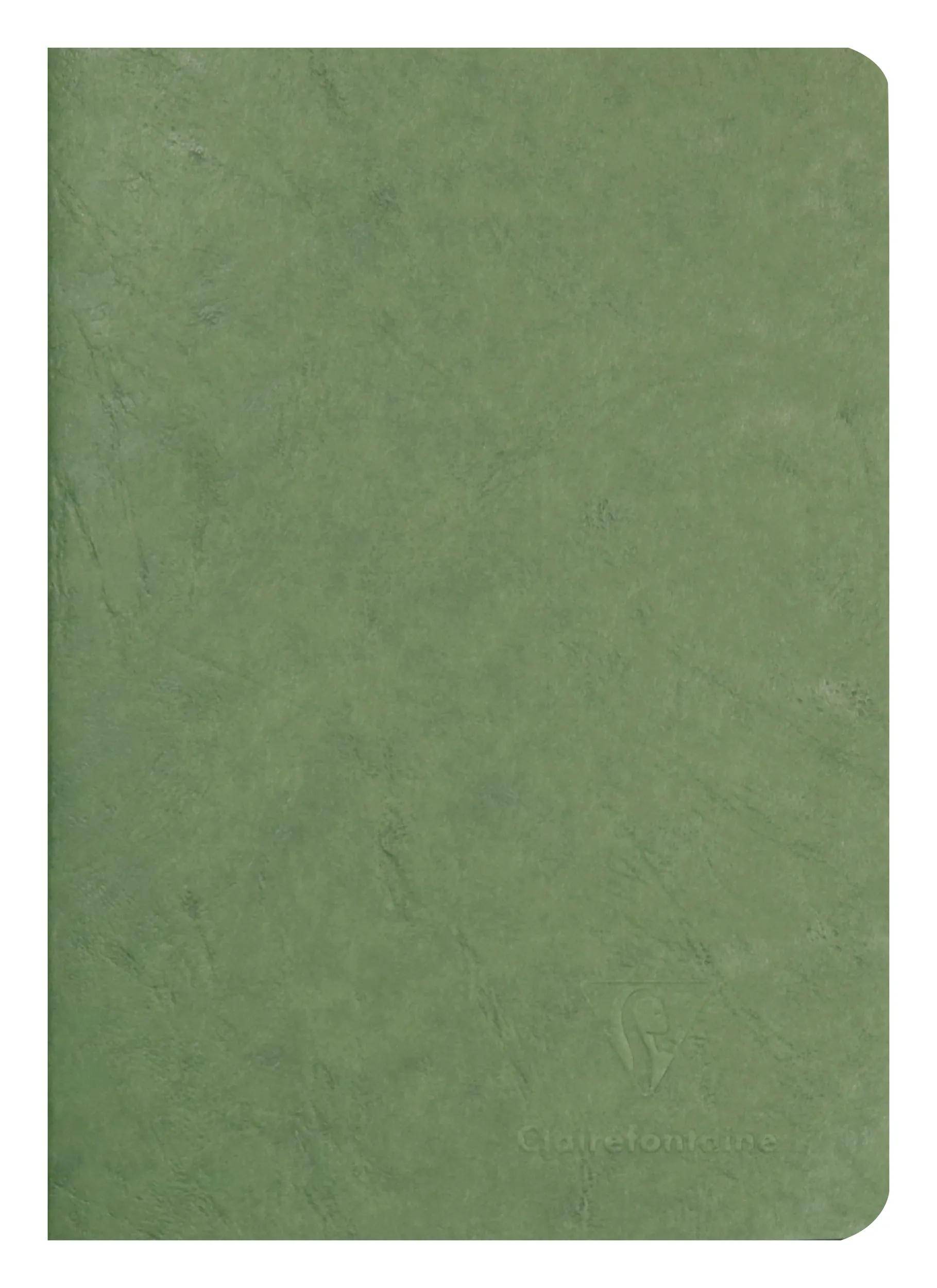 Schlicht grüne Buchcover mit strukturierter Oberfläche, abgerundeten Ecken und ohne sichtbaren Titel oder Illustration.