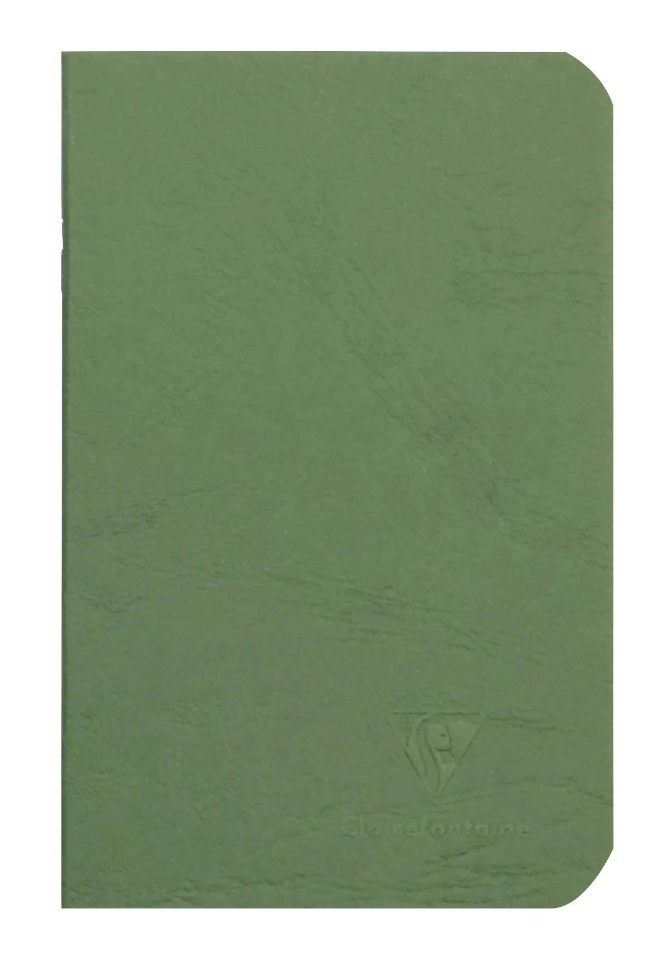 Clairefontaine 5x Age Bag Notizbuch 9x14cm 48 Blatt 90g blanko Grün 734103C