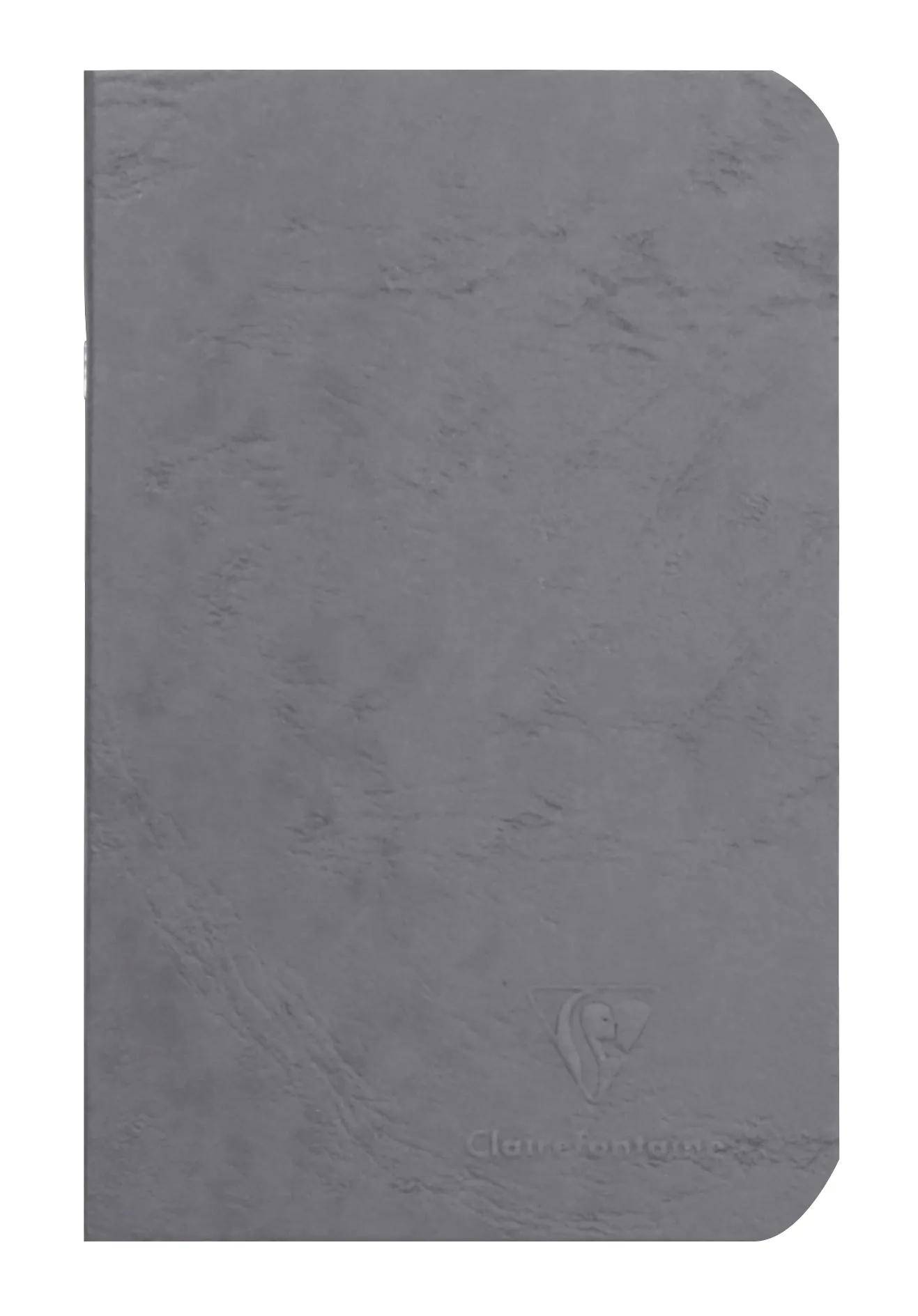 Clairefontaine 5x Age Bag Notizbuch 9x14cm 48 Blatt 90g blanko Grau 734105C