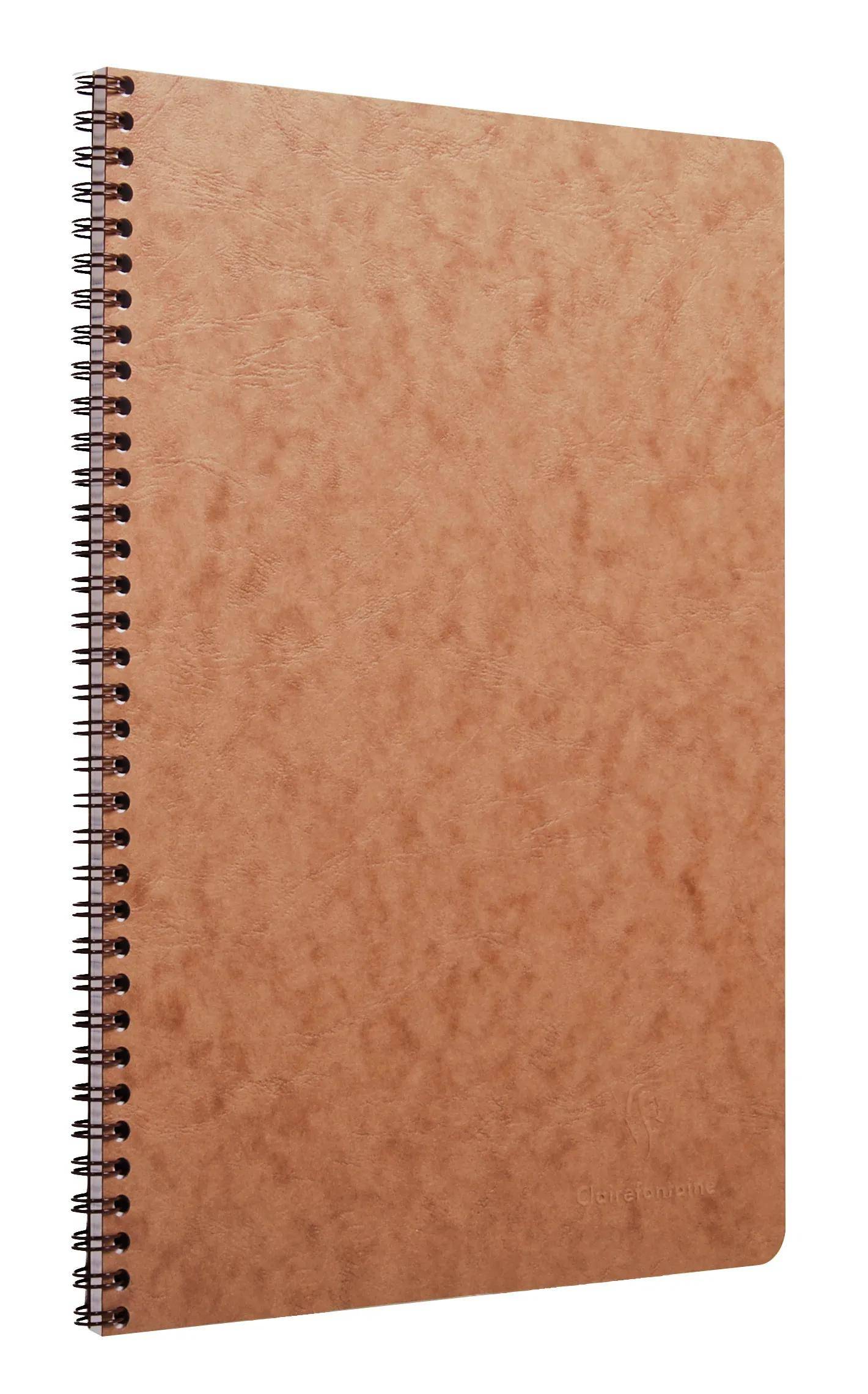 Clairefontaine 5x Spiralbuch Age Bag A4 kariert 50 Blatt - Tabak 781422C