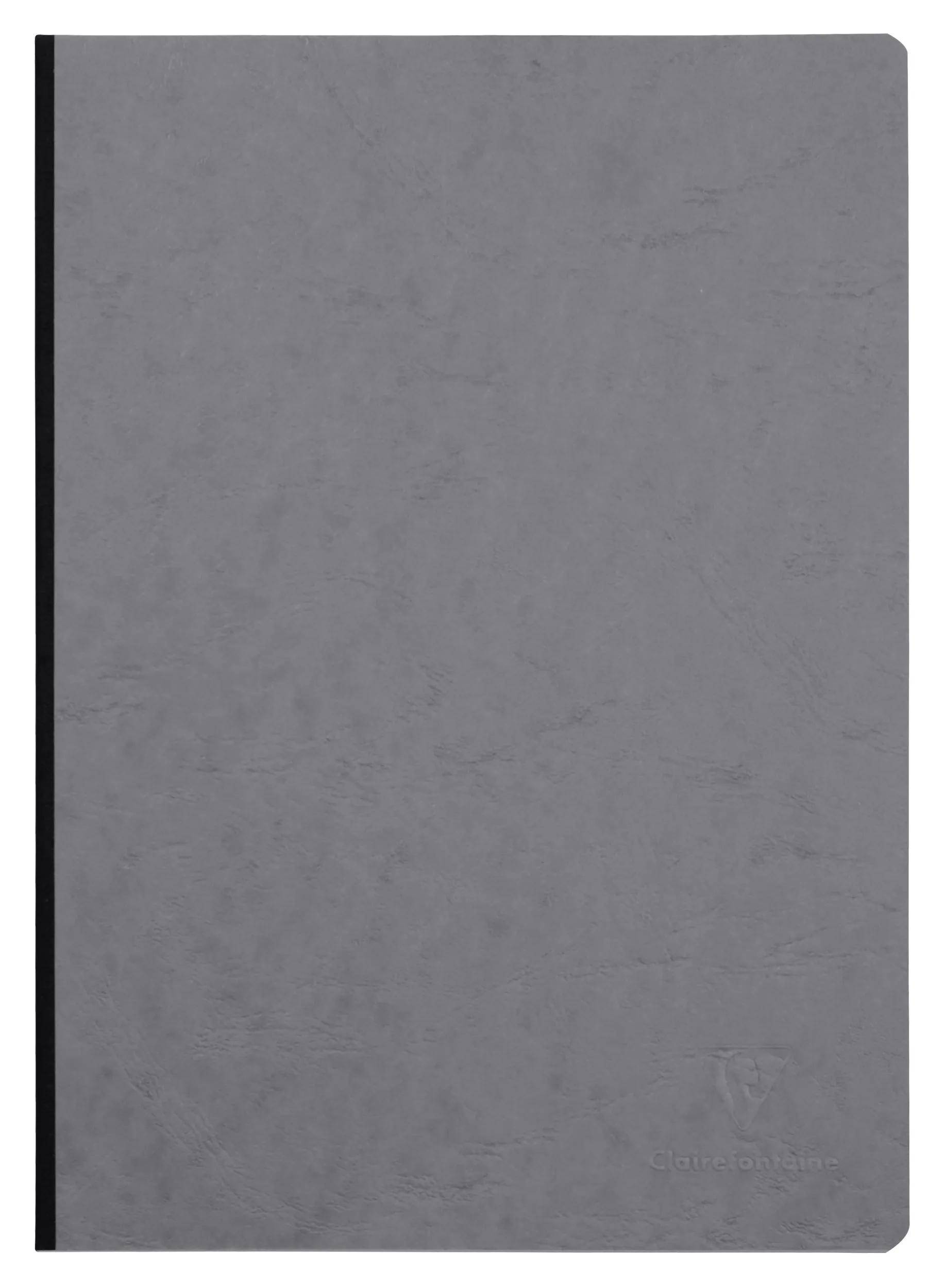 Clairefontaine 5x Notizbuch A4 Leinen AgeBag blanko 96 Blatt - Grau 791465C