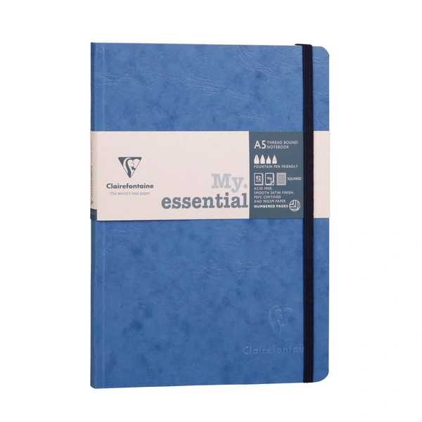 Clairefontaine 5x Notizbuch Age Bag My.essential A5 96 Bl liniert Blau 793464C Clairefontaine 5x Notizbuch Age Bag My.essential A5 96 Bl liniert Blau 793464C