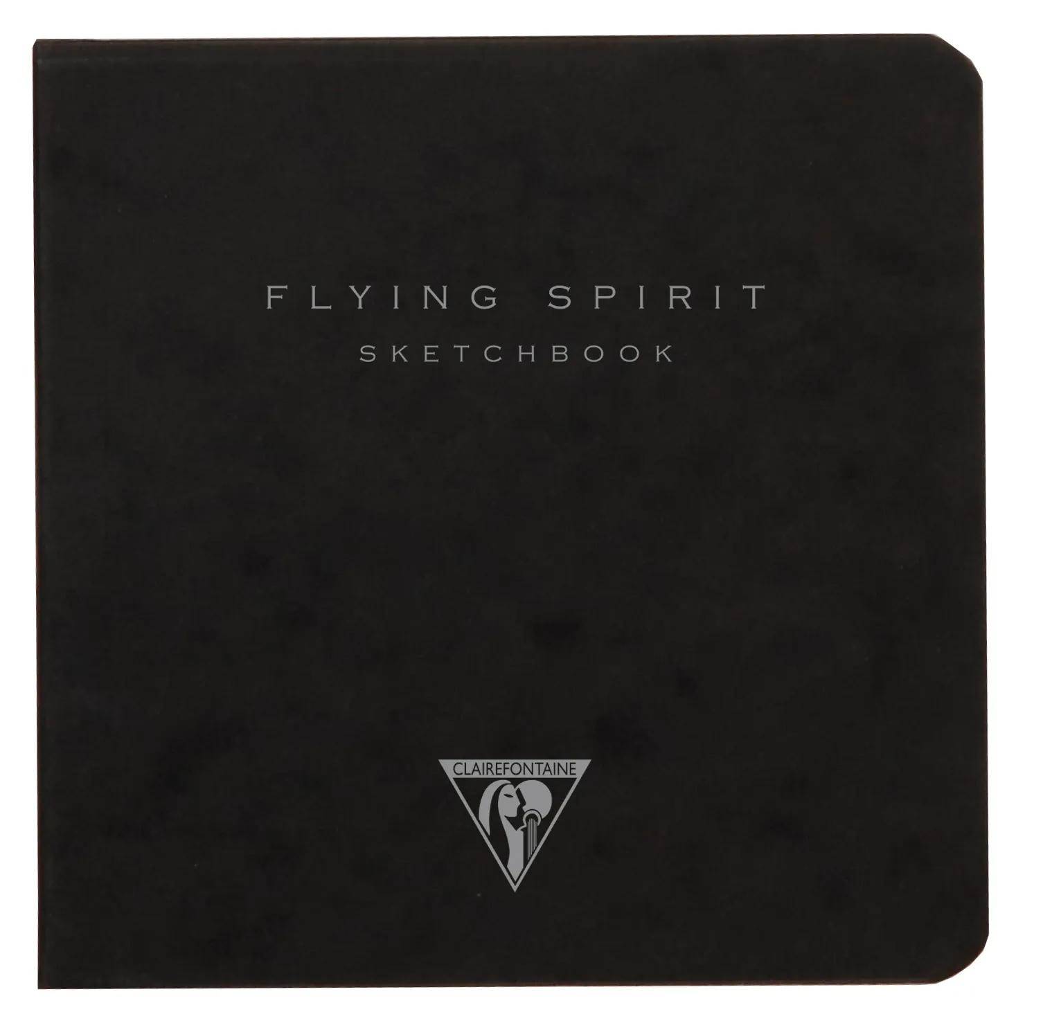Clairefontaine 5x Flying Spirit Heft 10,5x10,5cm 50 Blatt Schwarz 975806C