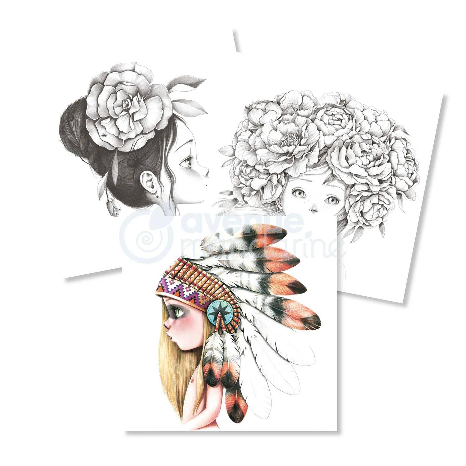 Avenue Mandarine 5x Malbuch Wild 2 - Elfenbein GY068C