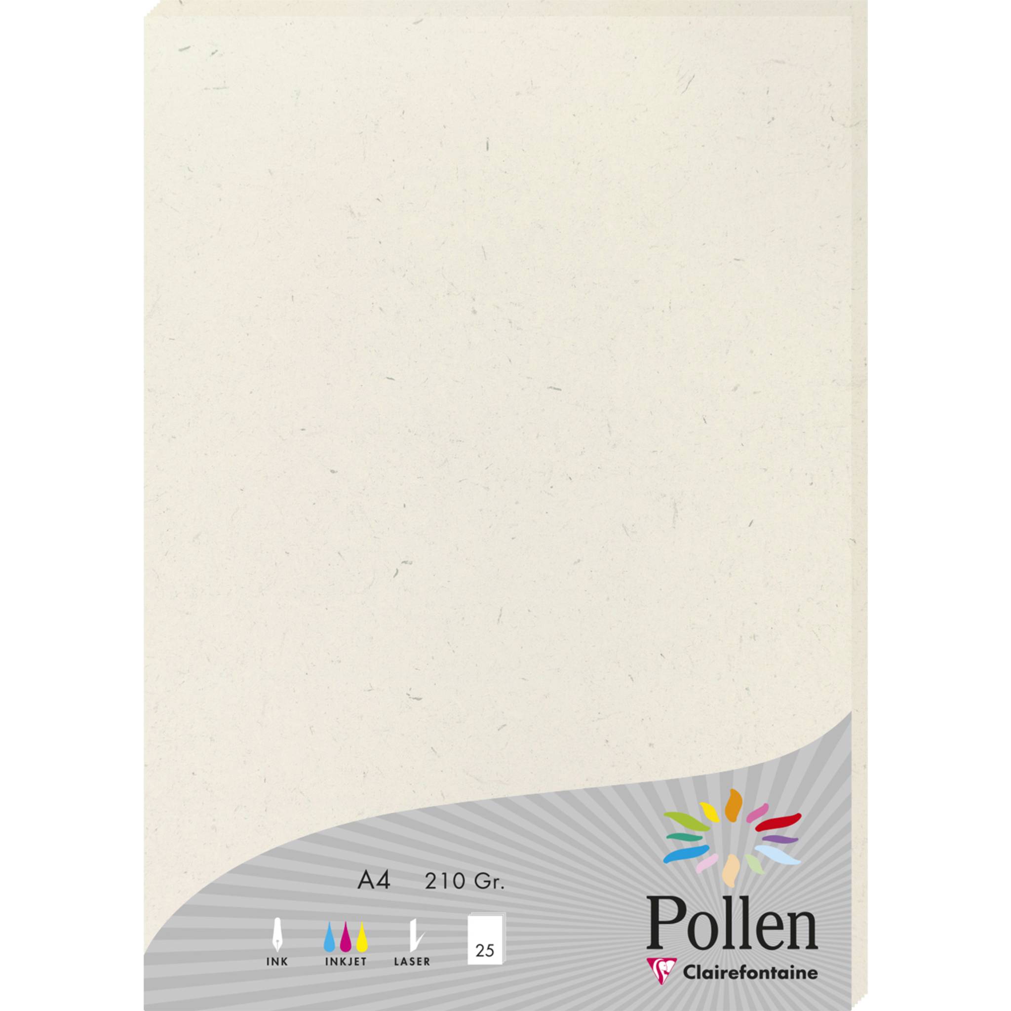 Pollen 10x Pollen, Natura 100% recycelt, Schachtel 25 Bl A4 210g Natura 55014C