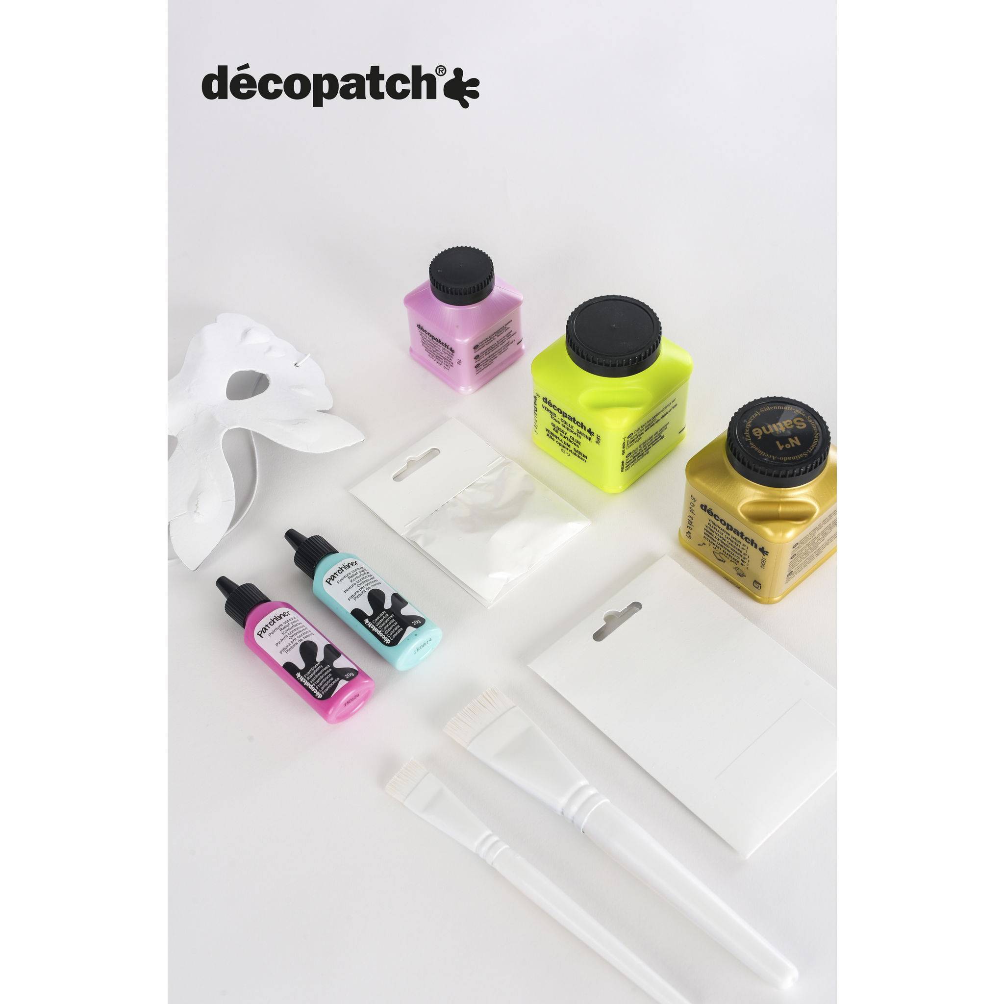Décopatch 24x Klebstofflack PaperPatch 180ml mehrsprachig - Grün PP150AO