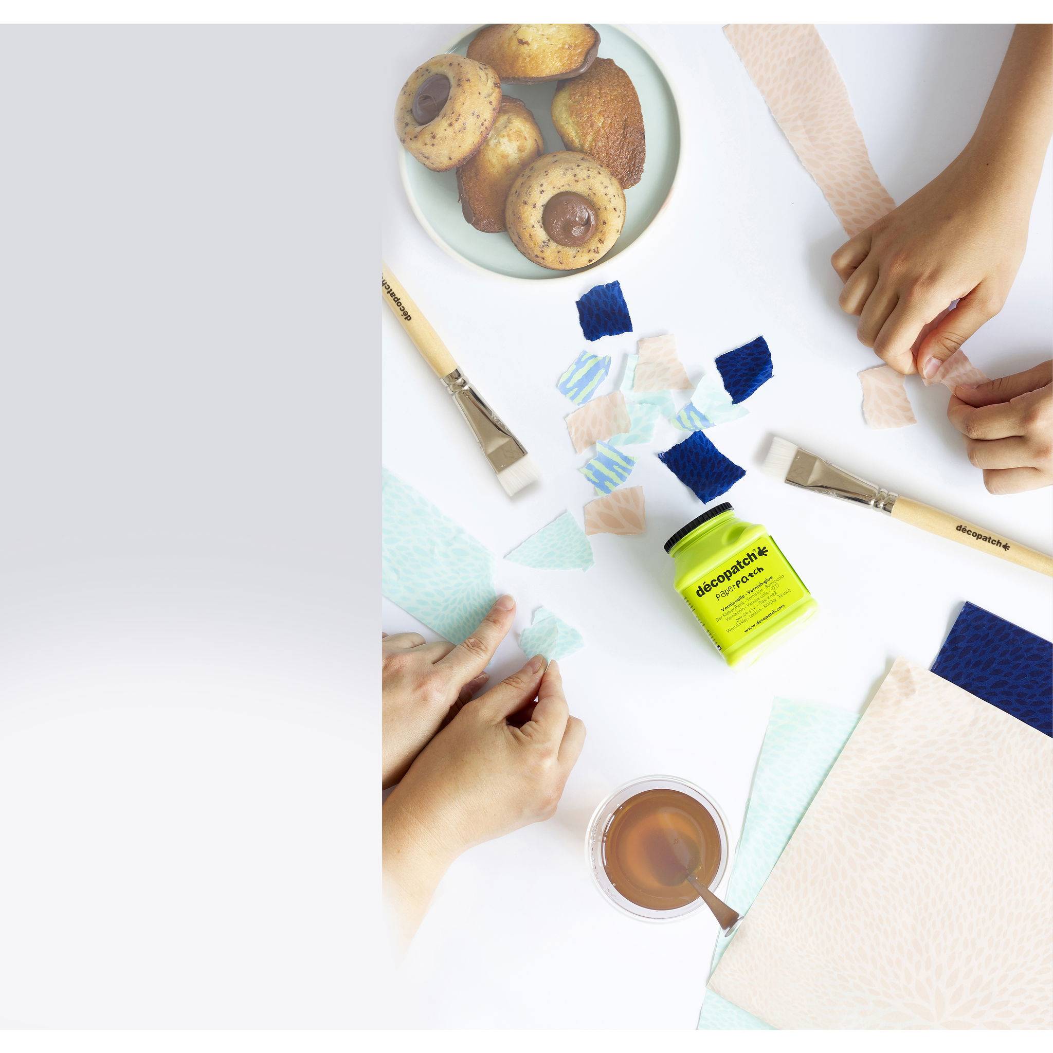 Décopatch 24x Klebstofflack PaperPatch 180ml mehrsprachig - Grün PP150AO