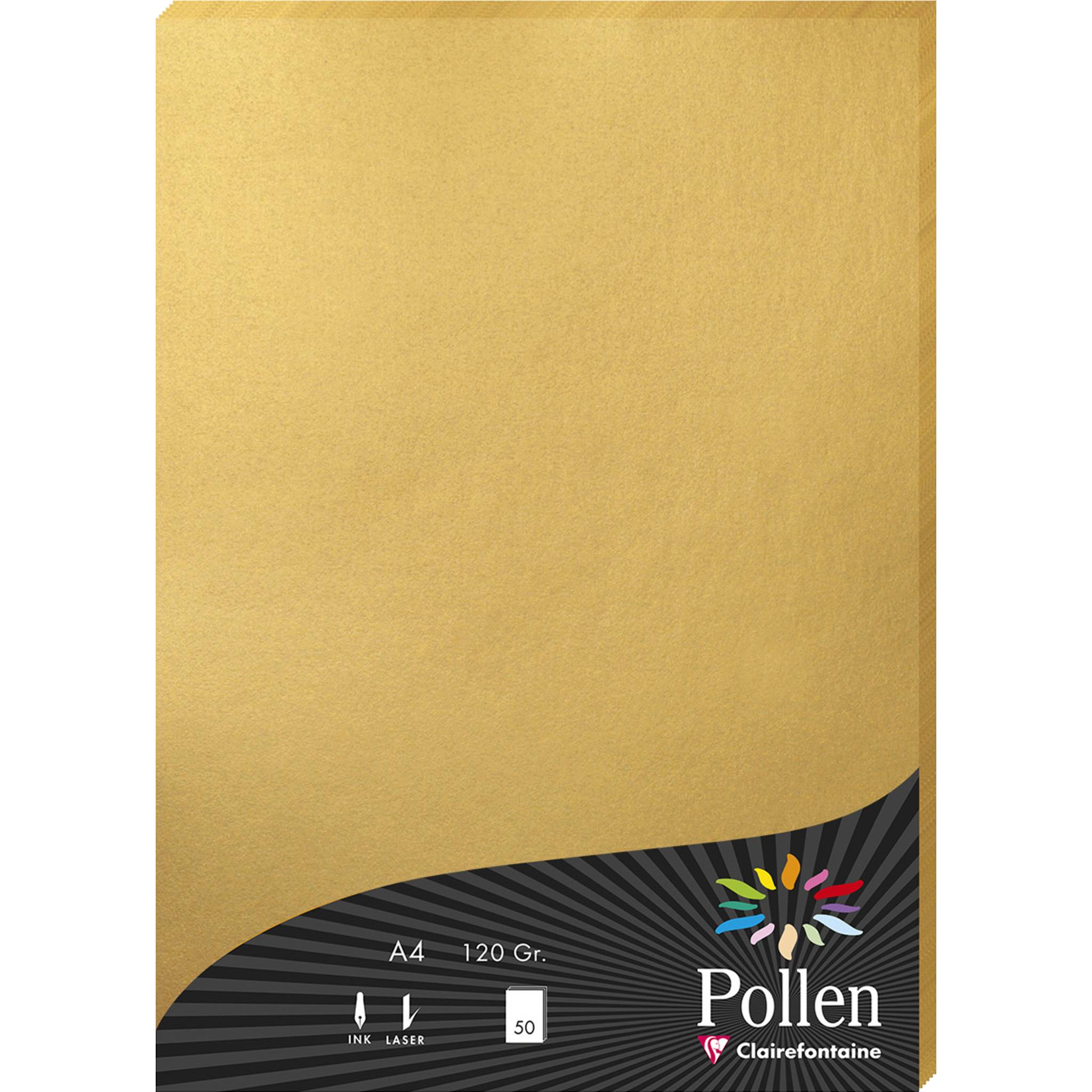 Pollen 10x Papier A4 Pollen 120g 50 Blatt - Gold 4200C