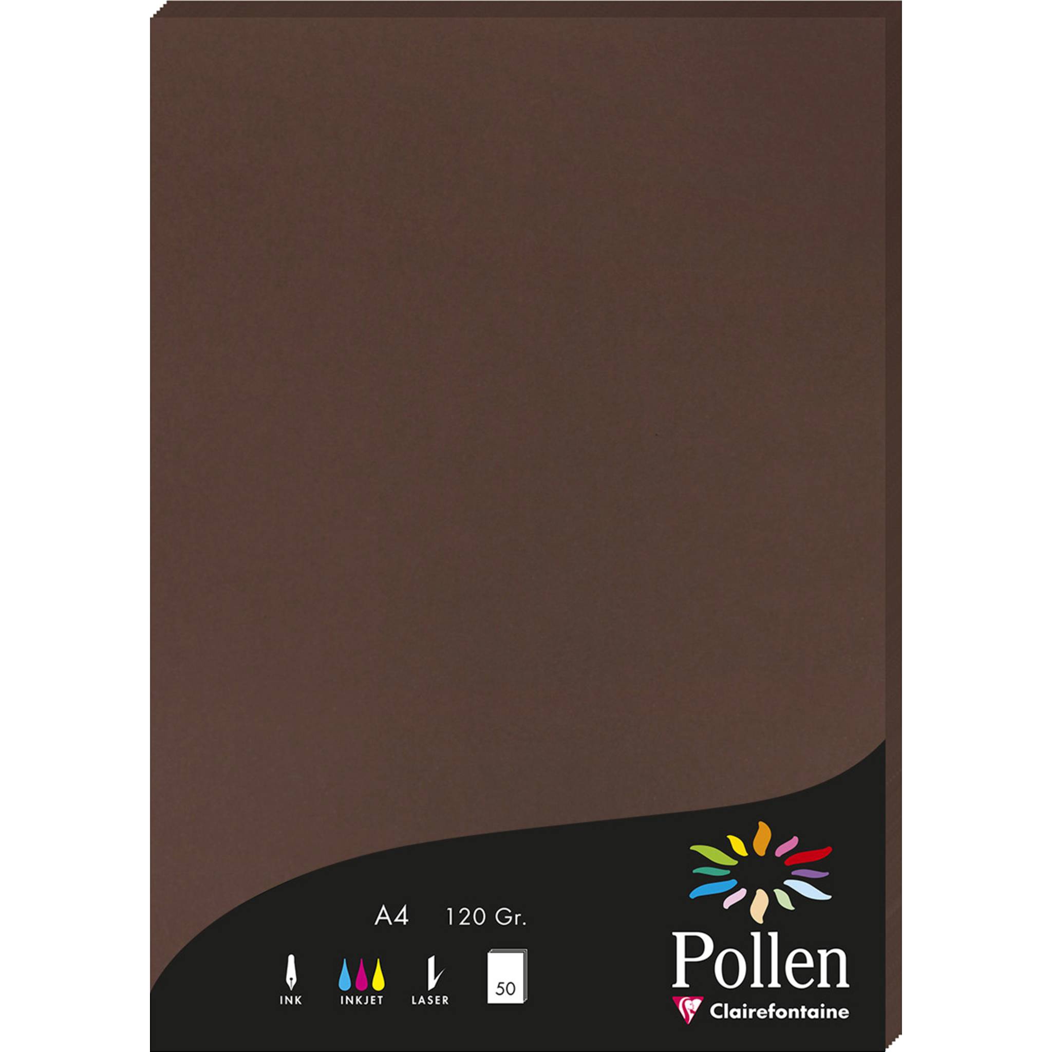 Pollen 10x Papier A4 Pollen 120g 50 Blatt - Kakao 4202C