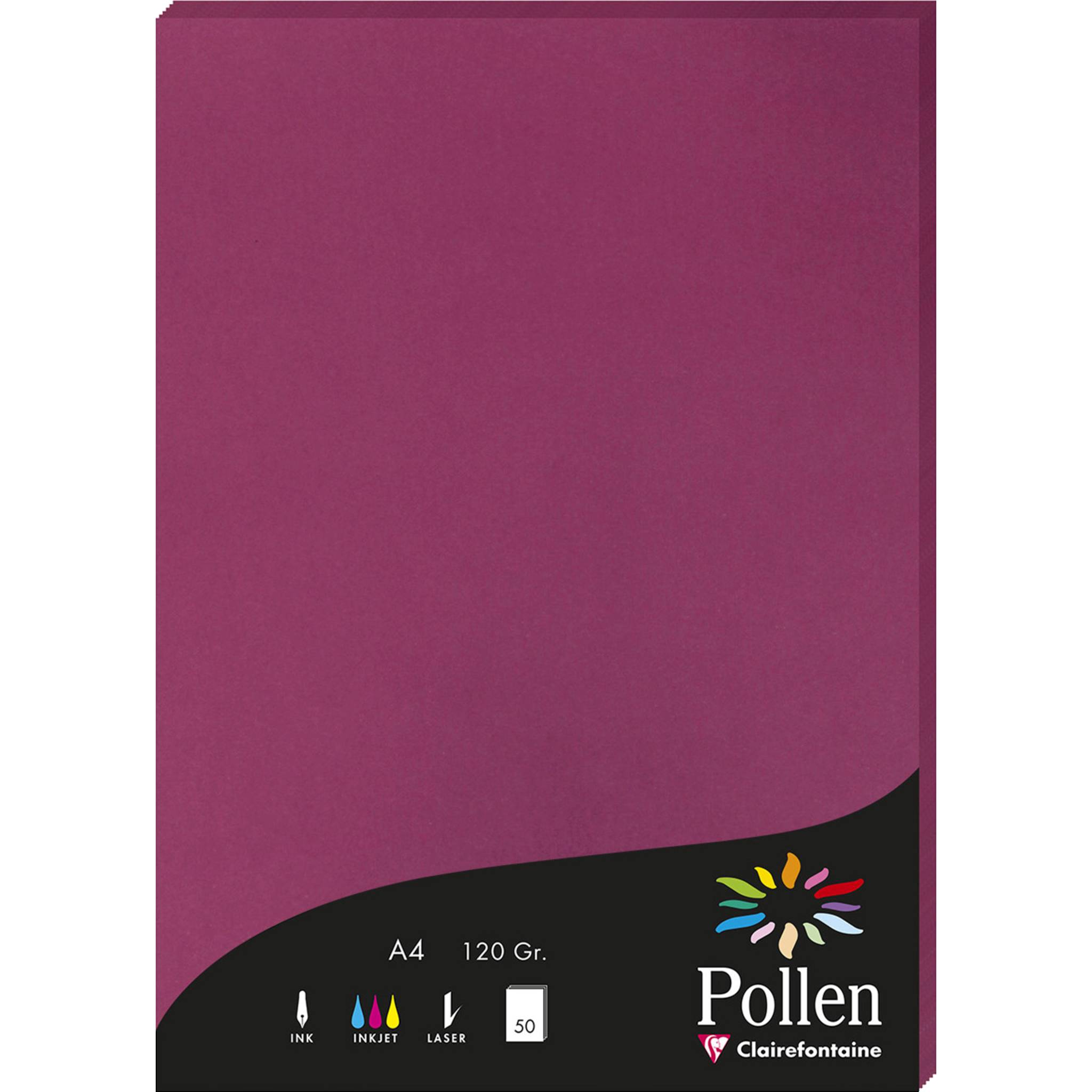 Pollen 10x Papier A4 Pollen 120g 50 Blatt - Himbeer 4206C
