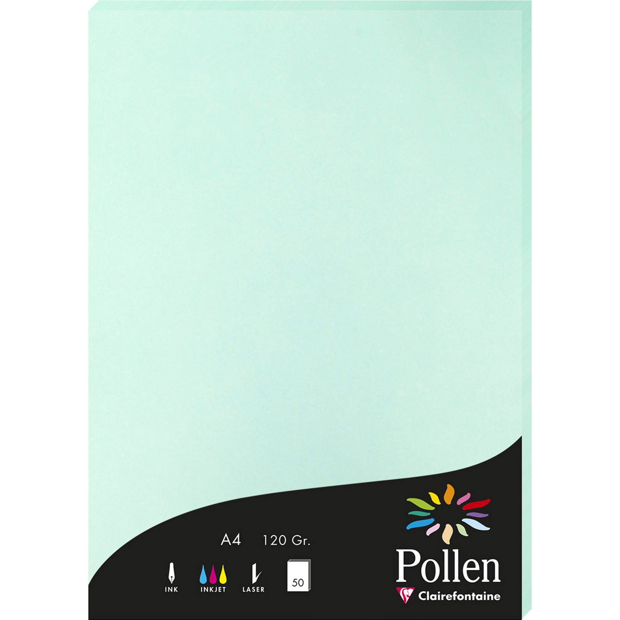 Pollen 10x Papier A4 Pollen 120g 50 Blatt - Jadegrün 4233C