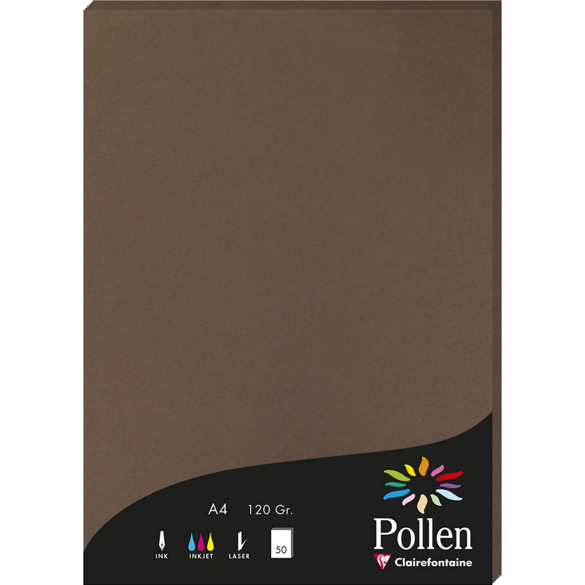 Pollen 10x Papier A4 Pollen 120g 50 Blatt - Taupebraun 4292C