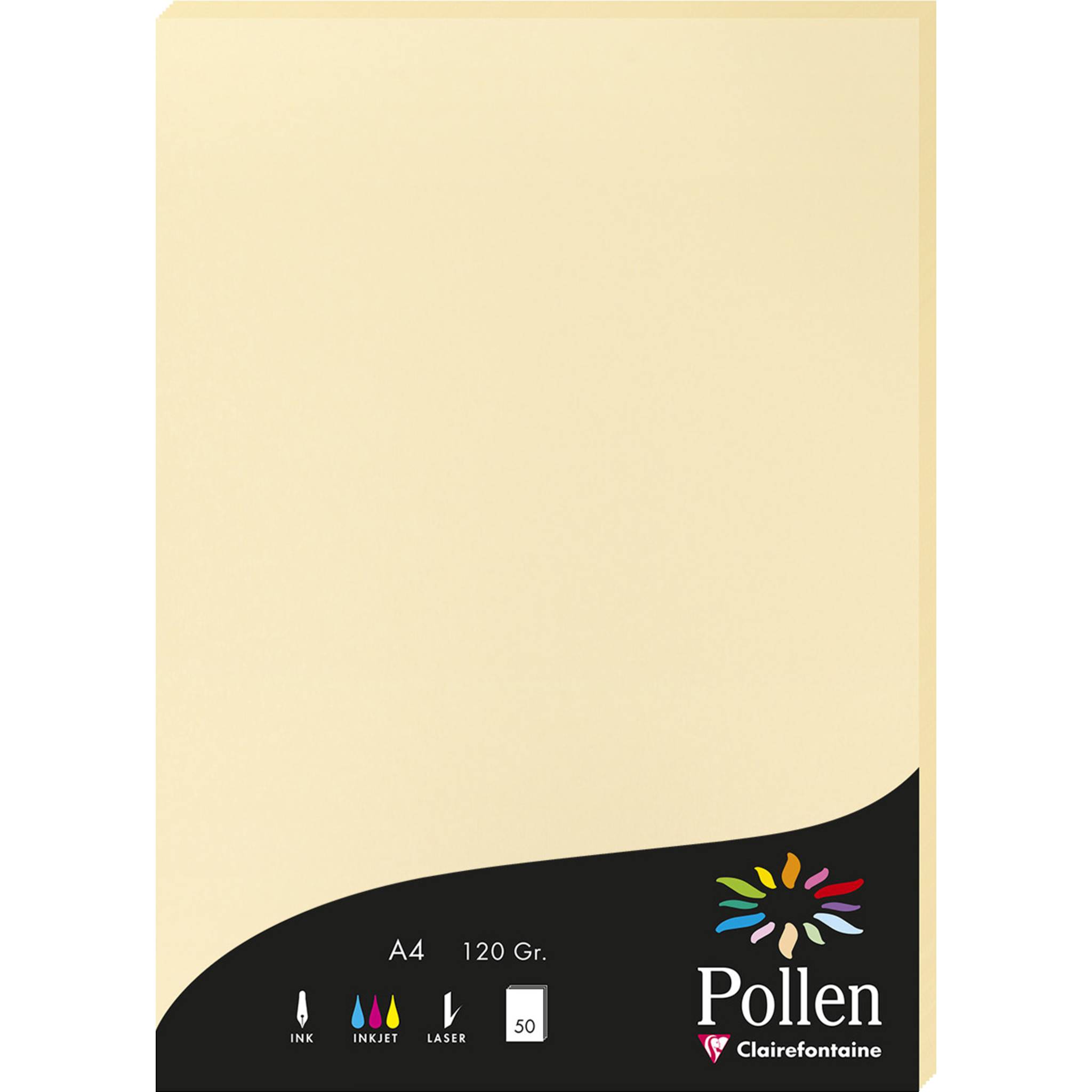 Pollen 10x Papier A4 Pollen 120g 50 Blatt - Chamois 4296C