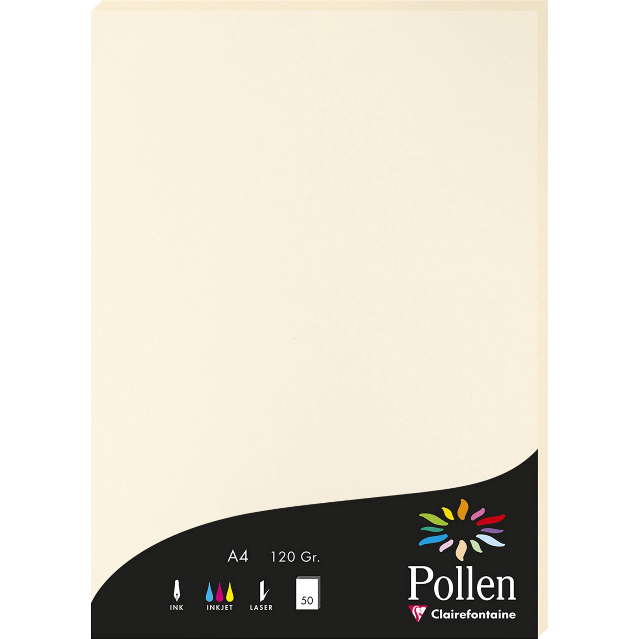 Pollen 10x Papier A4 Pollen 120g 50 Blatt - Elfenbein 4204C