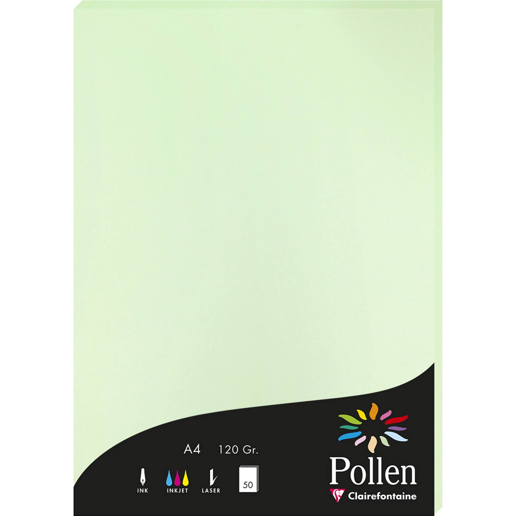 Pollen 10x Papier A4 Pollen 120g 50 Blatt - Grün 4205C