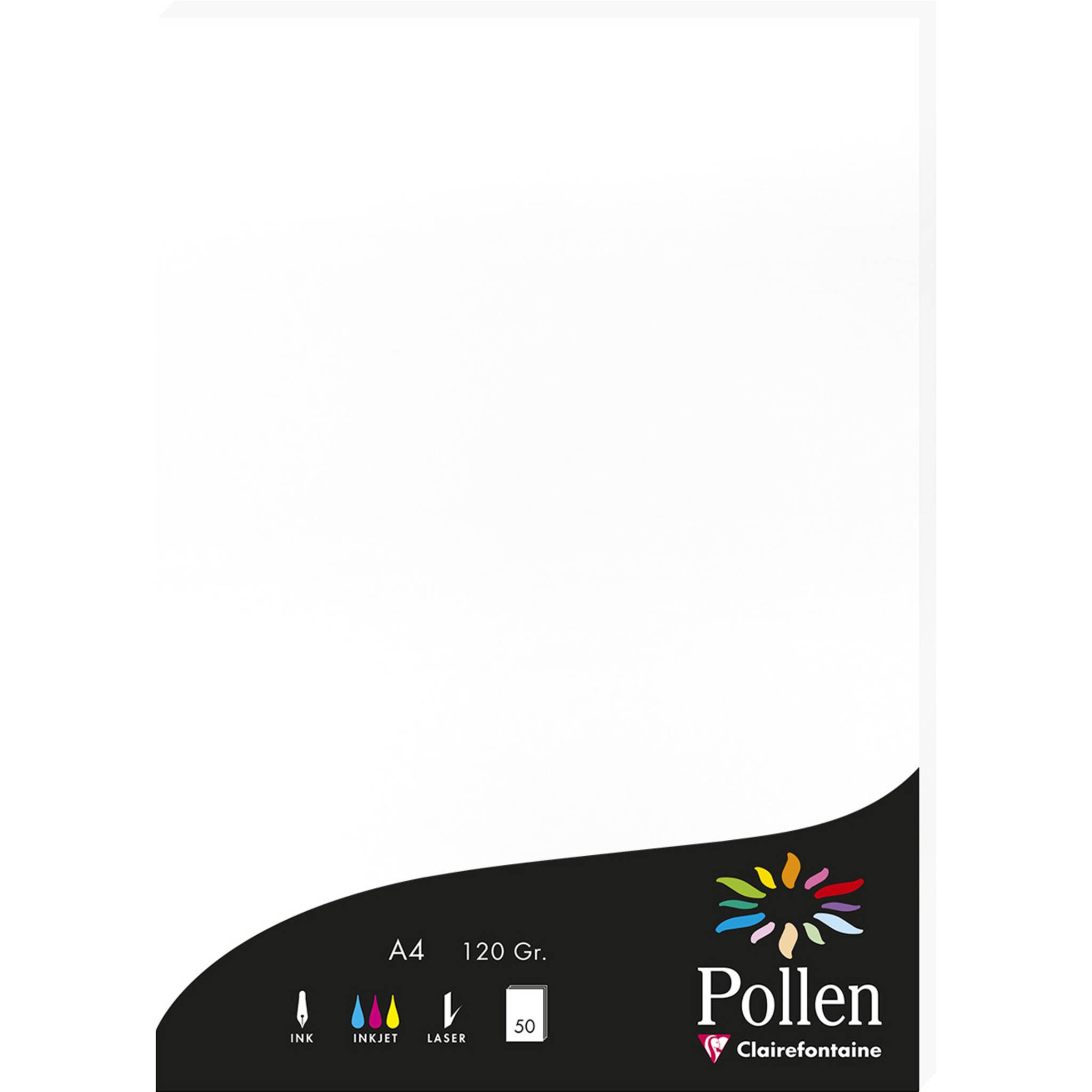 Pollen 10x Papier A4 Pollen 120g 50 Blatt - Weiß 4239C