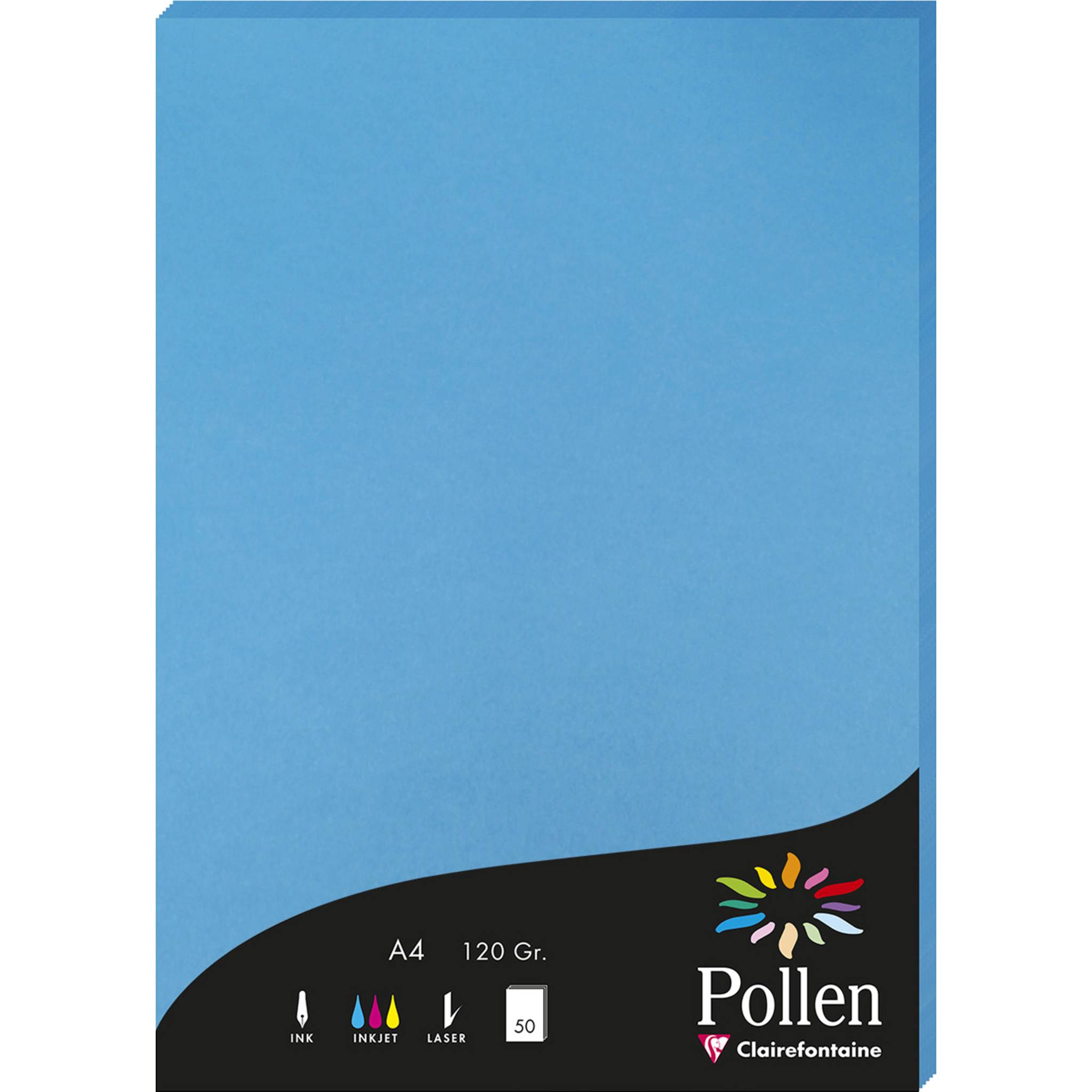 Pollen 10x Papier A4 Pollen 120g 50 Blatt - Türkisblau 4211C