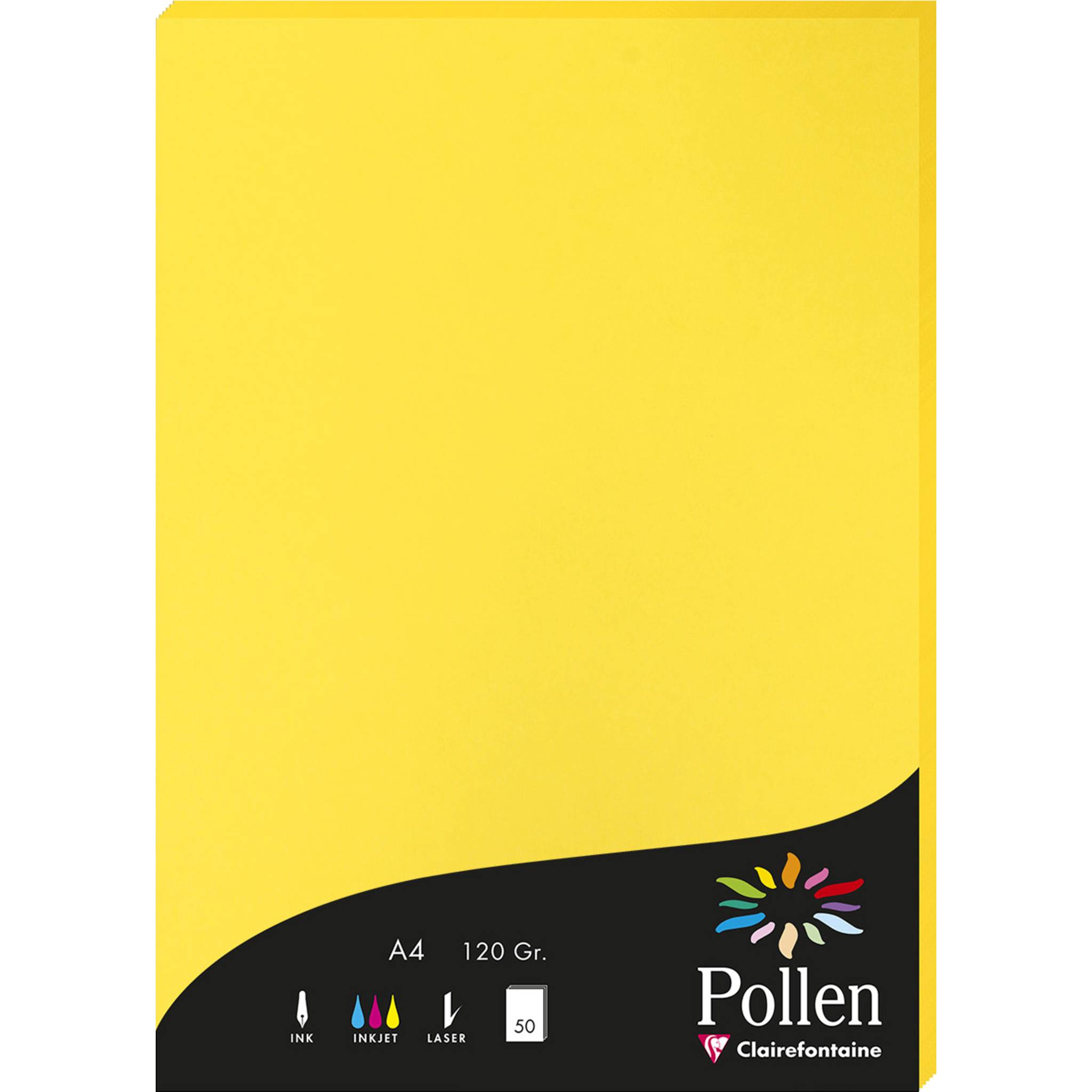 Pollen 10x Papier A4 Pollen 120g 50 Blatt - Sonnengelb 4217C