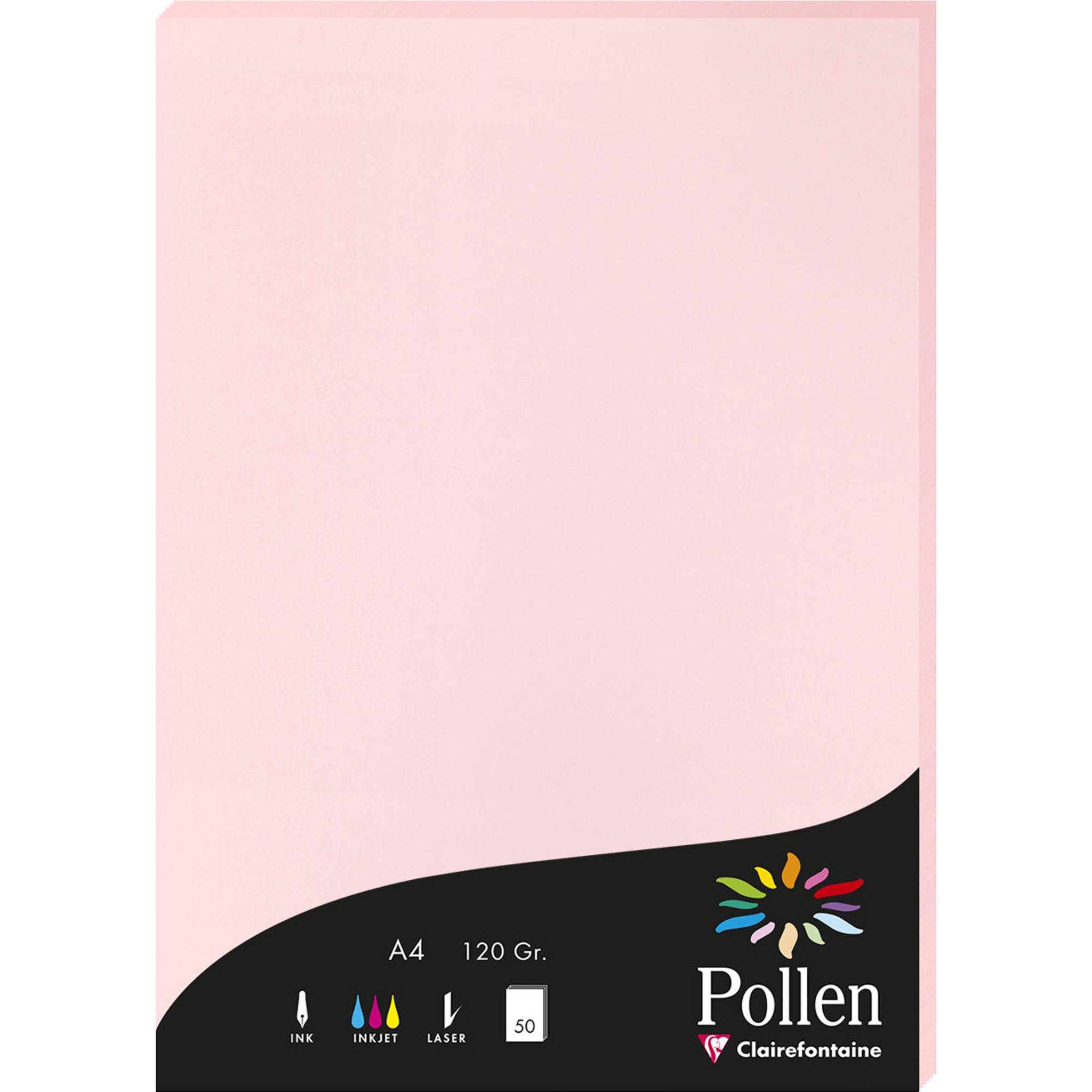 Pollen 10x Papier A4 Pollen 120g 50 Blatt - Rosa 4281C