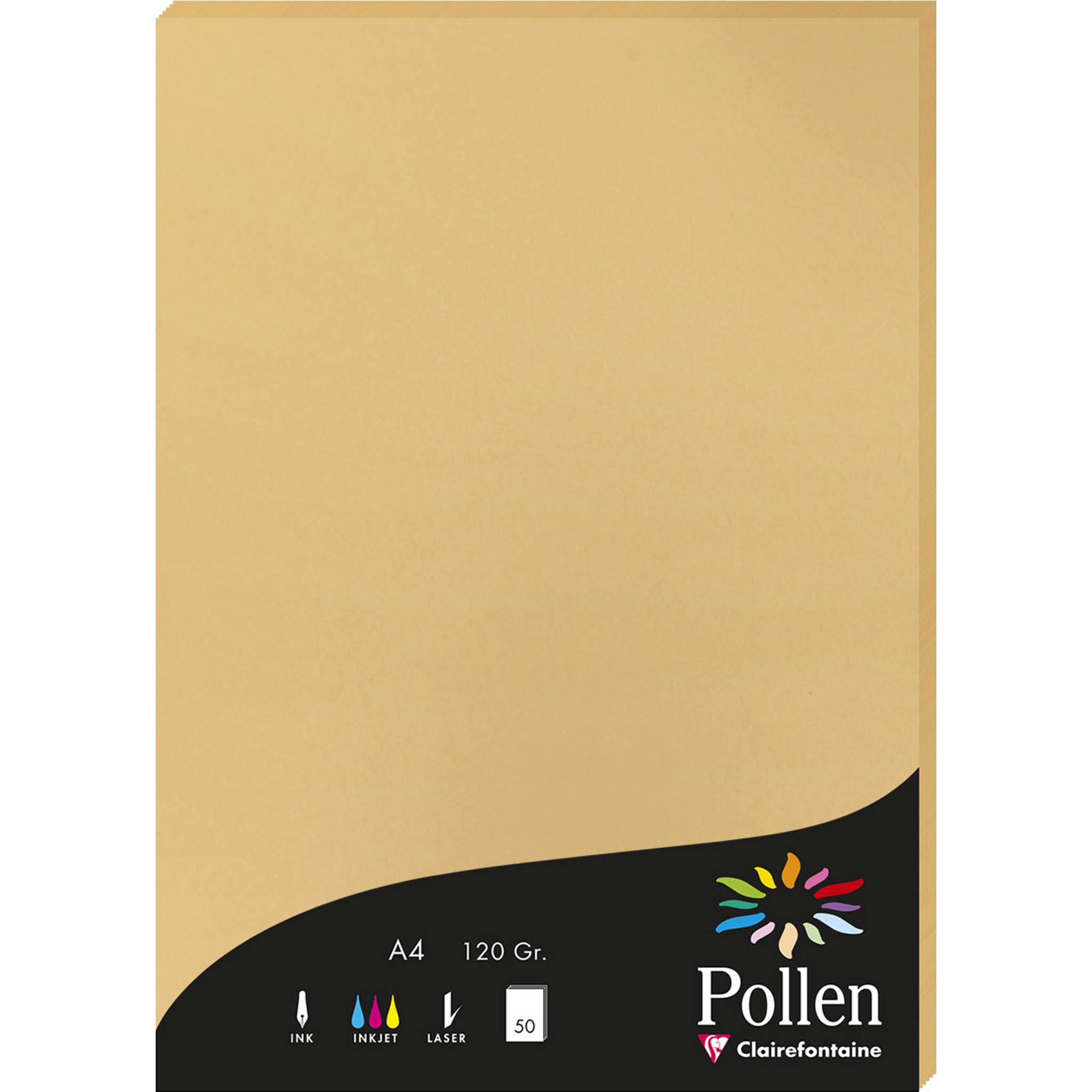Pollen 10x Papier A4 Pollen 120g 50 Blatt - Karamell 4279C