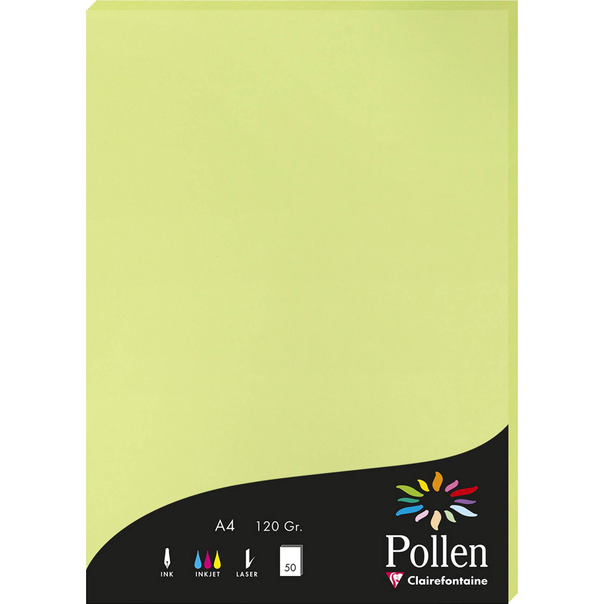 Pollen 10x Papier A4 Pollen 120g 50 Blatt - Knospengrün 44205C