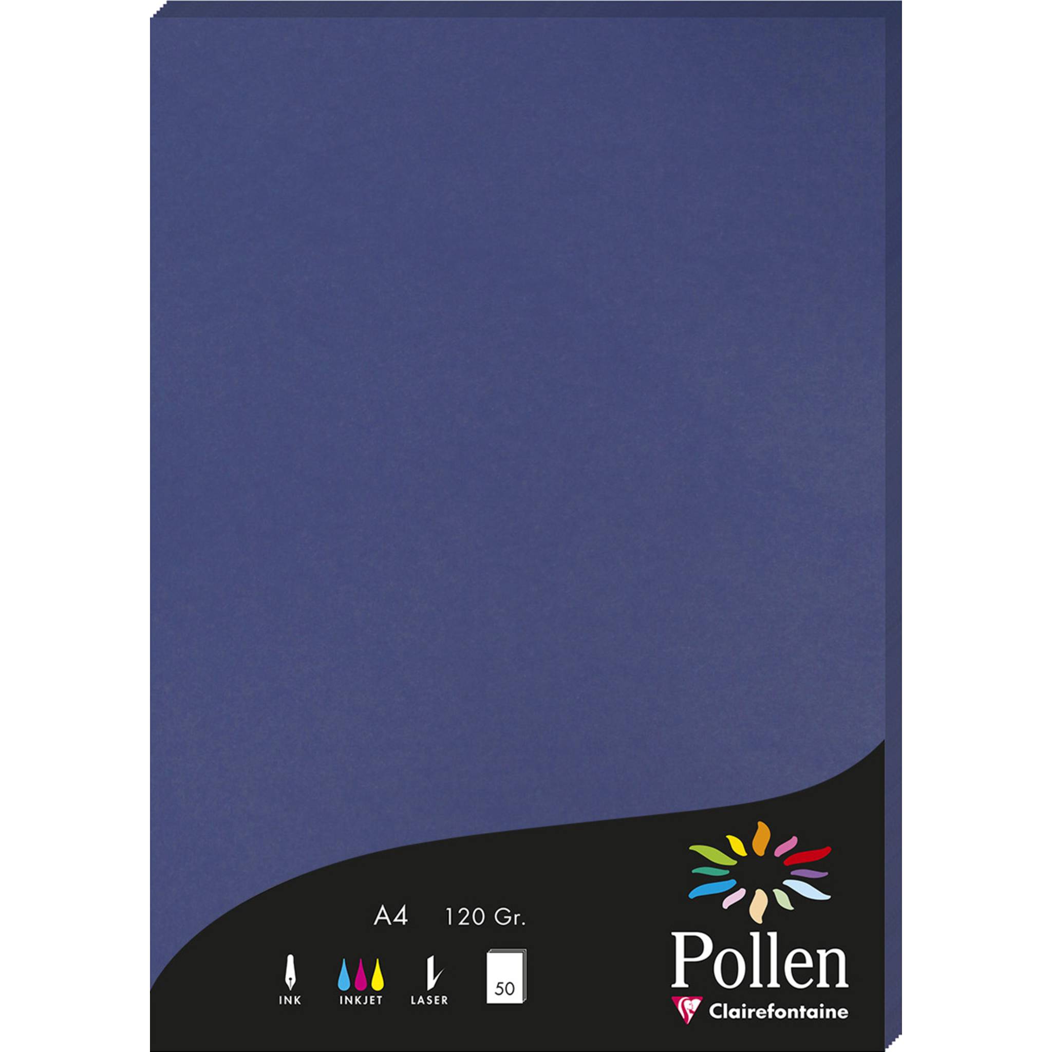 Pollen 10x Papier A4 Pollen 120g 50 Blatt - Mitternachtsblau 4284C