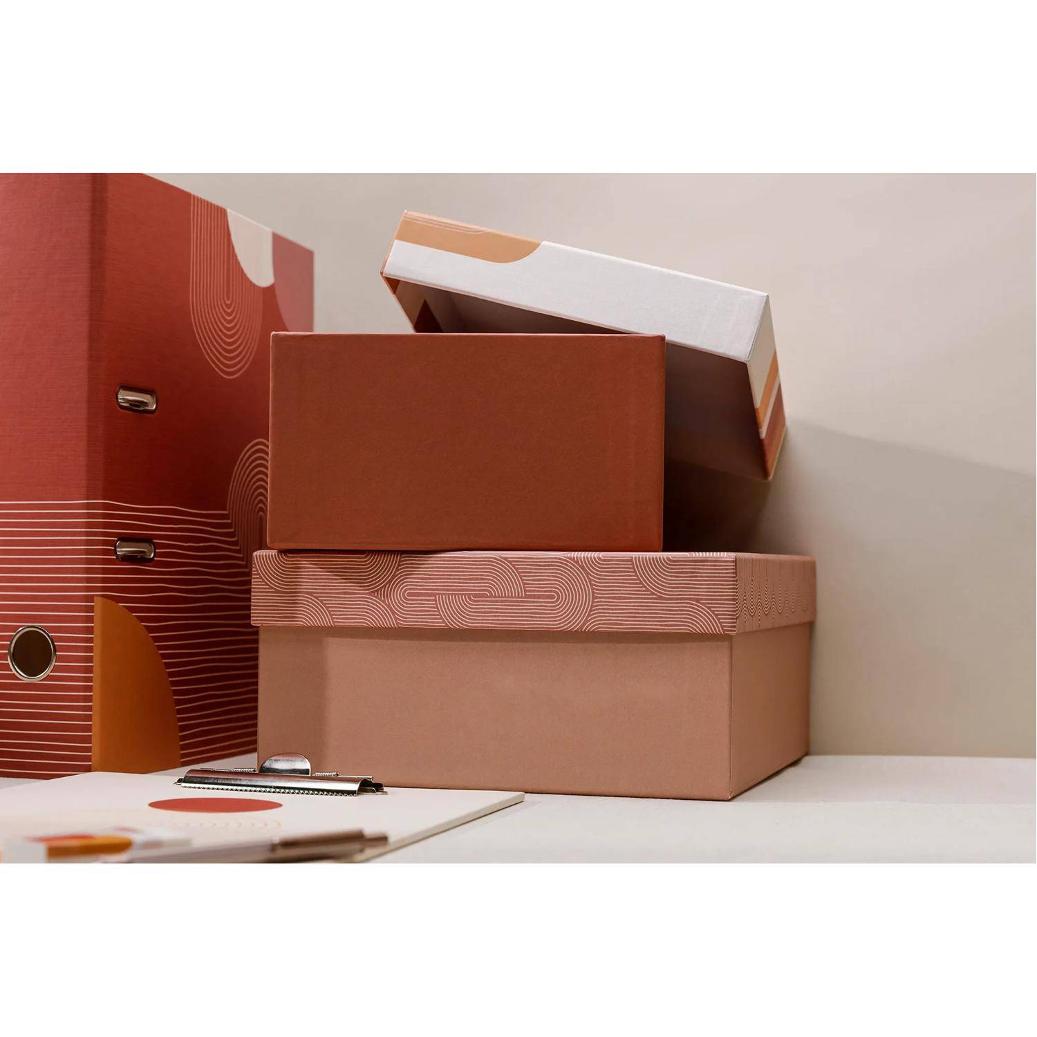 Clairefontaine 2x 3er Set quadratische Schachtelbox 116080C