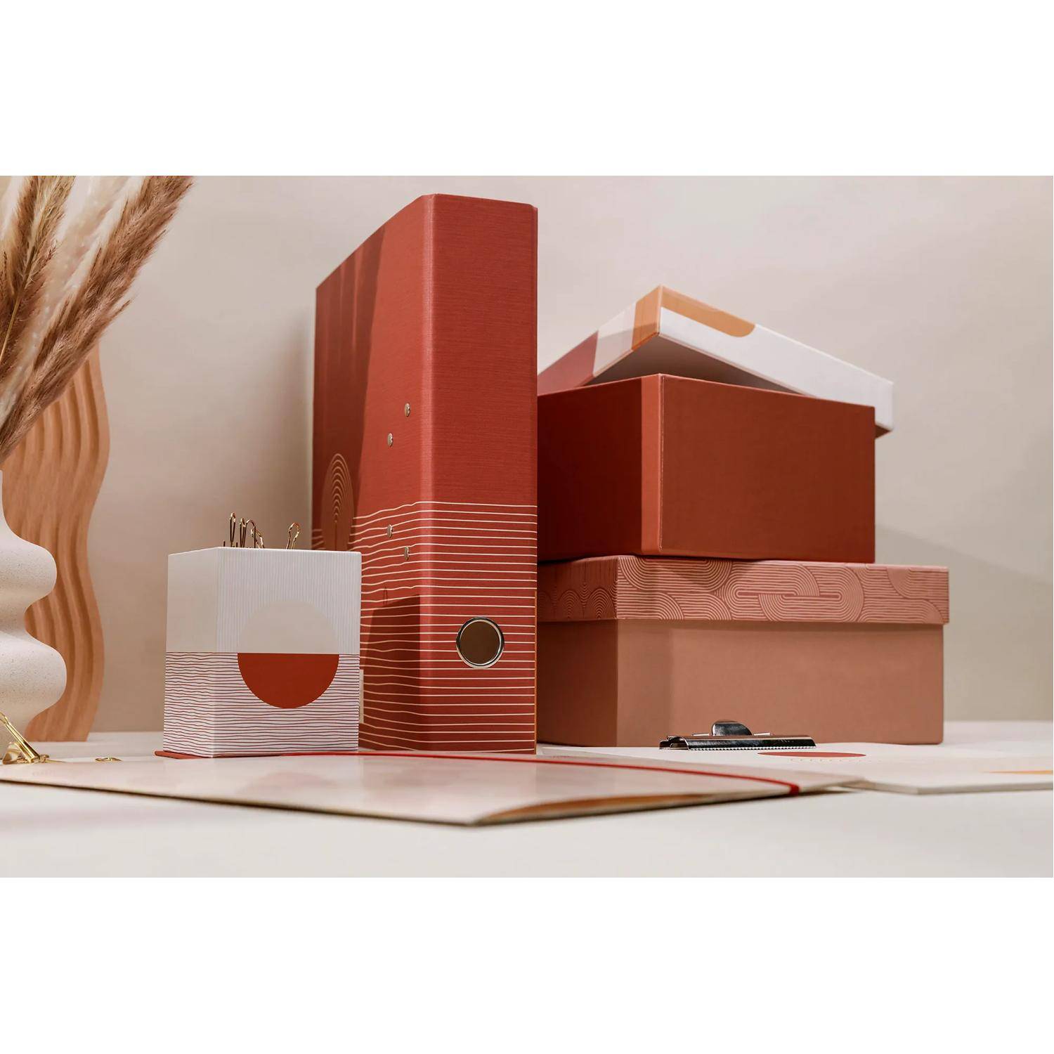 Clairefontaine 2x 3er Set quadratische Schachtelbox 116080C