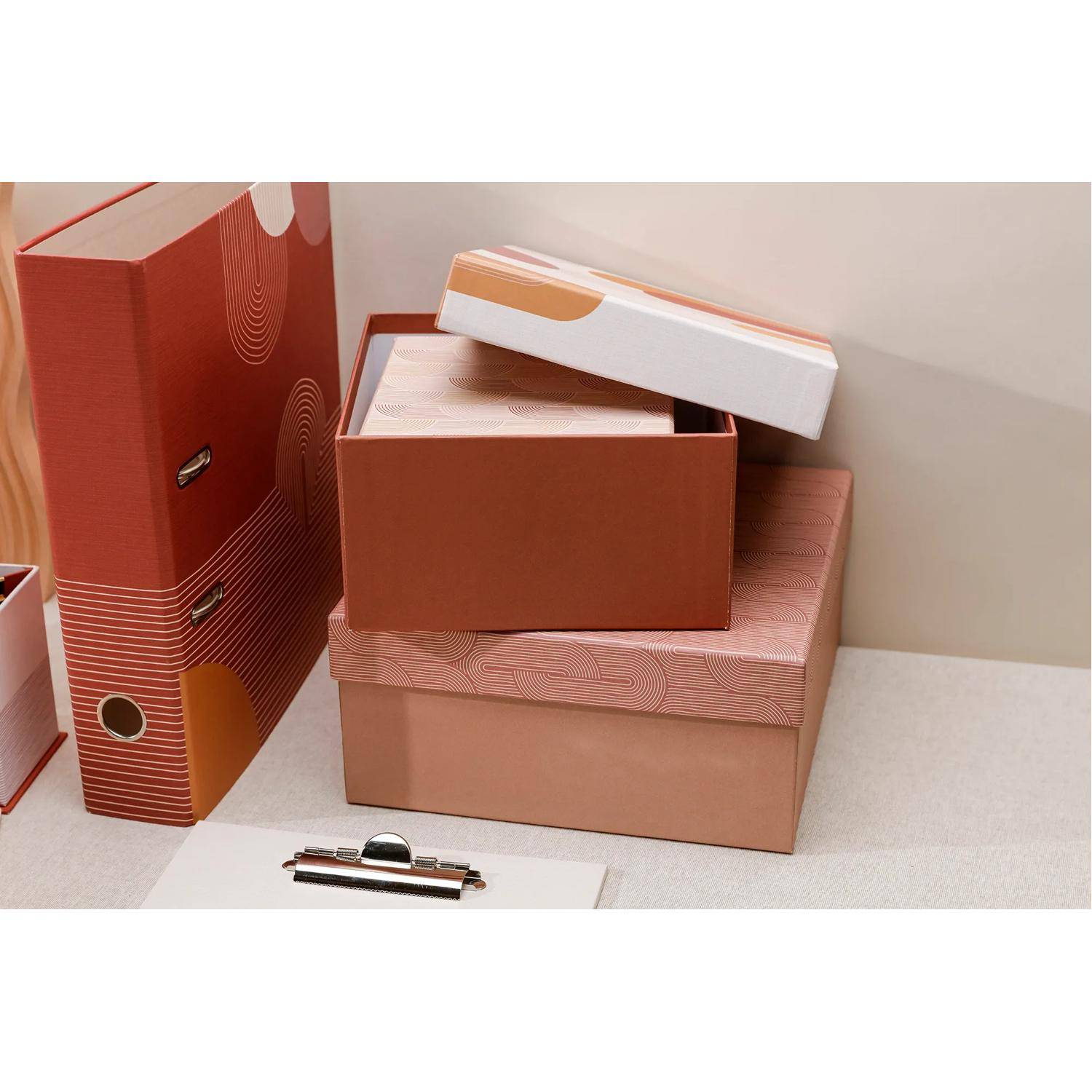 Clairefontaine 2x 3er Set quadratische Schachtelbox 116080C