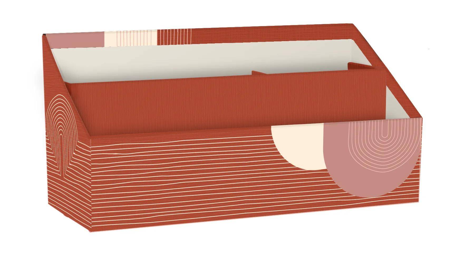 Clairefontaine 4x Terracotta, Briefablage 25x10x14 cm 116077C