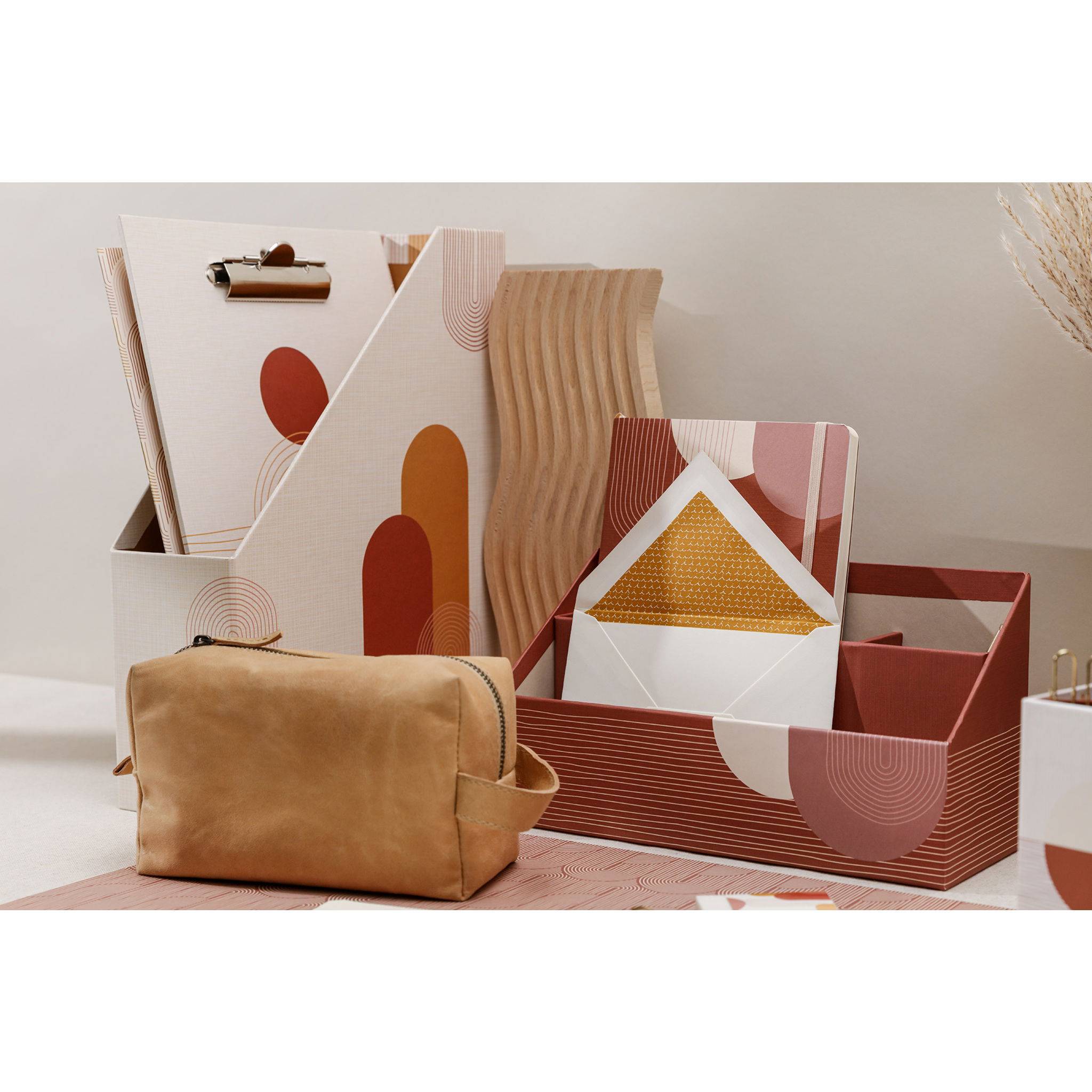Clairefontaine 4x Terracotta, Stehsammler 25x10x32,5cm 116072C