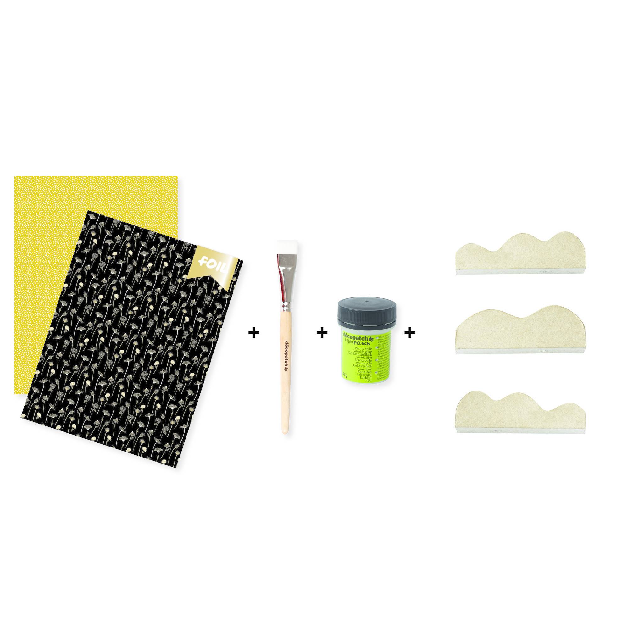 Décopatch 5x - Mini-Set Blumenregale KIT044C
