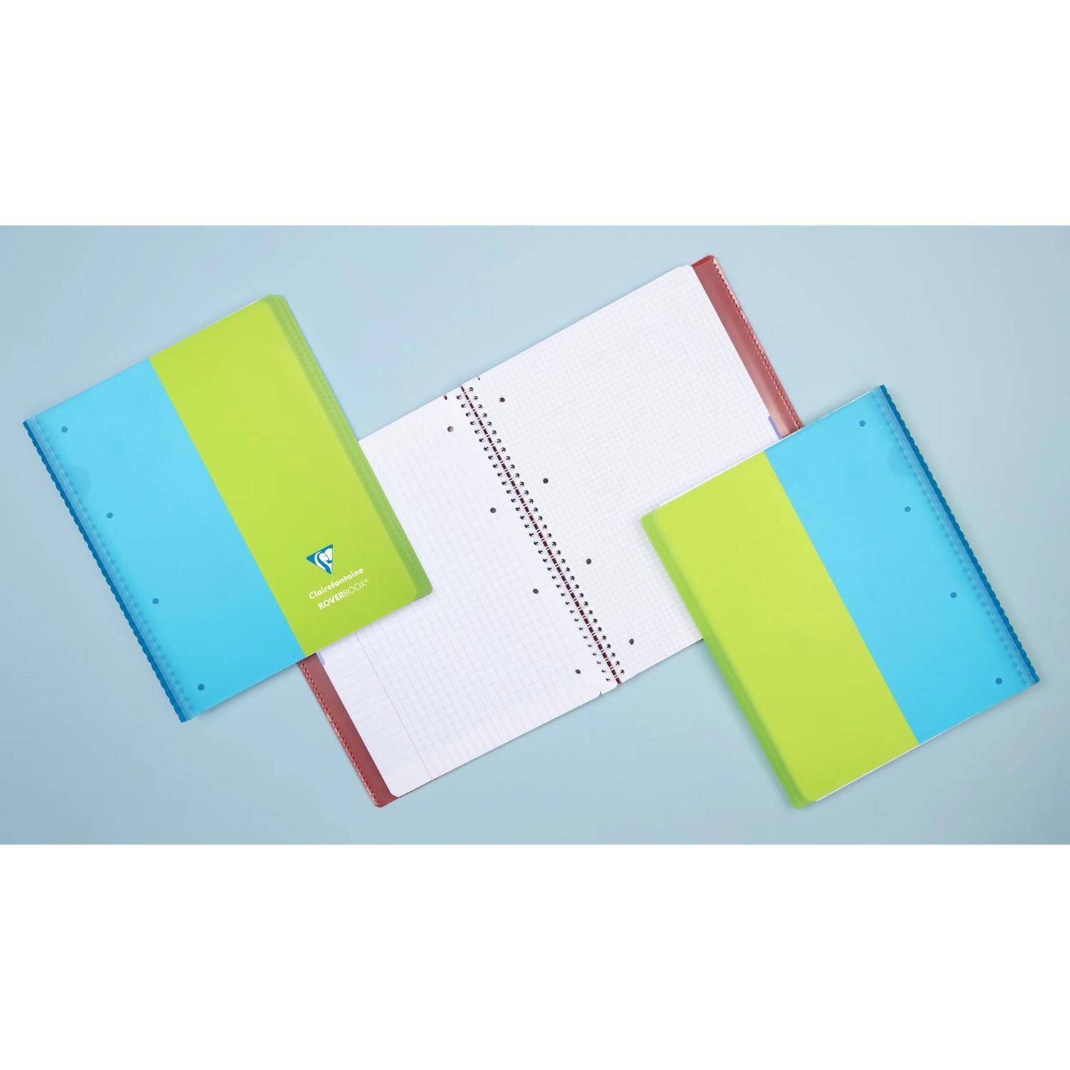 Clairefontaine 5x KB TWIN RI A4+ 80P SEY + 80P 5X5 ASS. - Sortiert 396490C