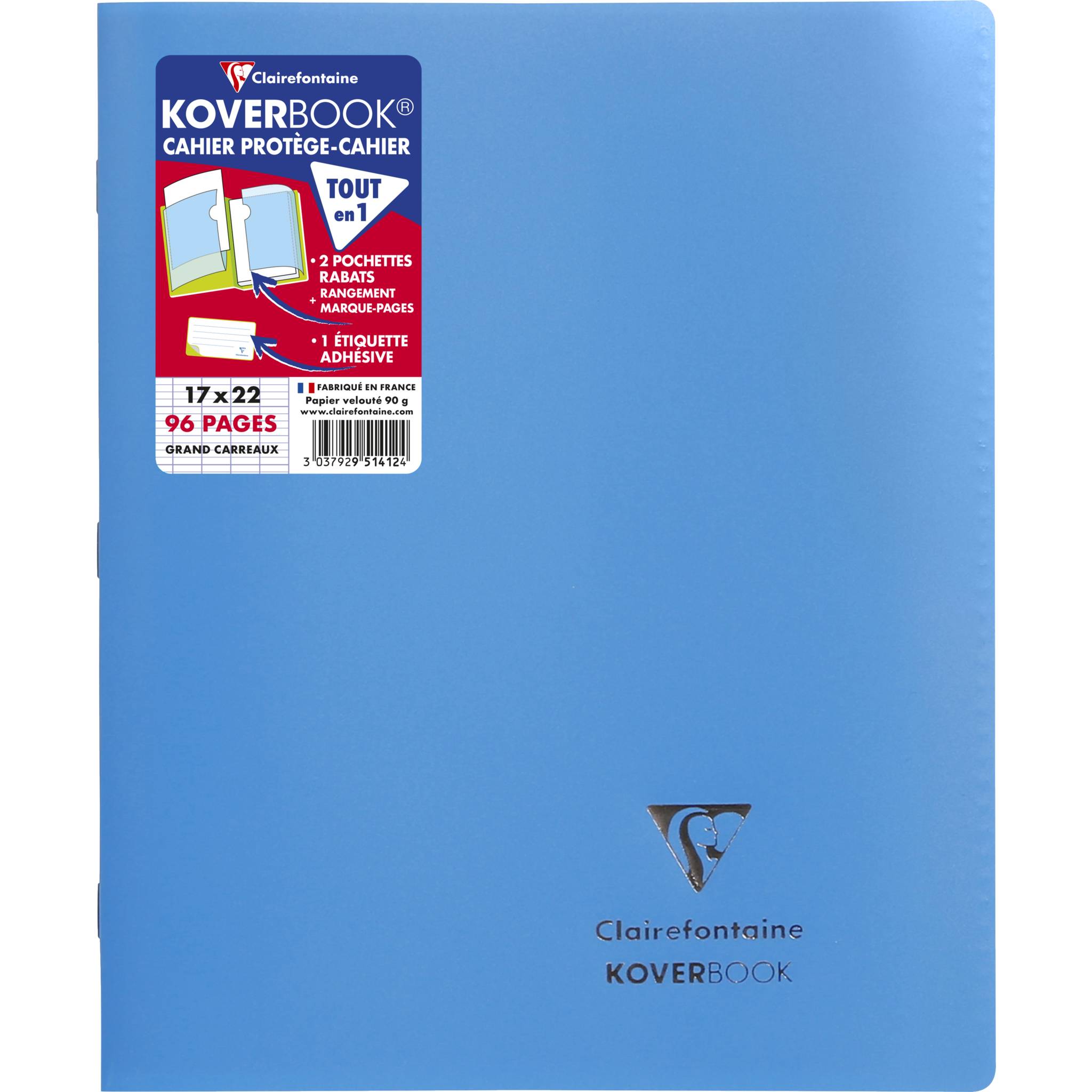 ontaine 951412NRC 10x KB Heft Opak 17X22 48Bl FR-Lin blau