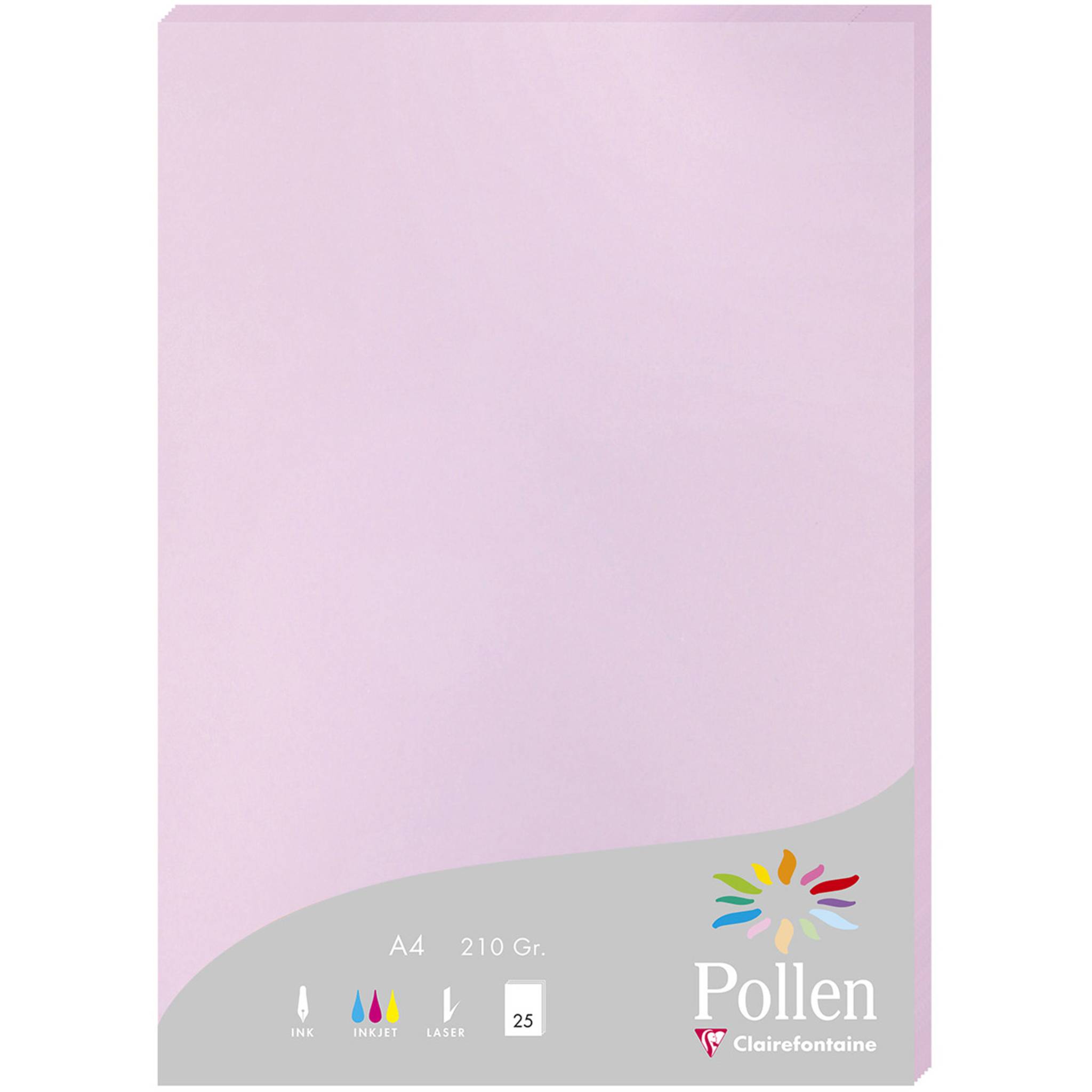 Pollen 10x Packung mit 25 Blatt Pollen A4 210x297 210g/m2 - Flieder 24152C