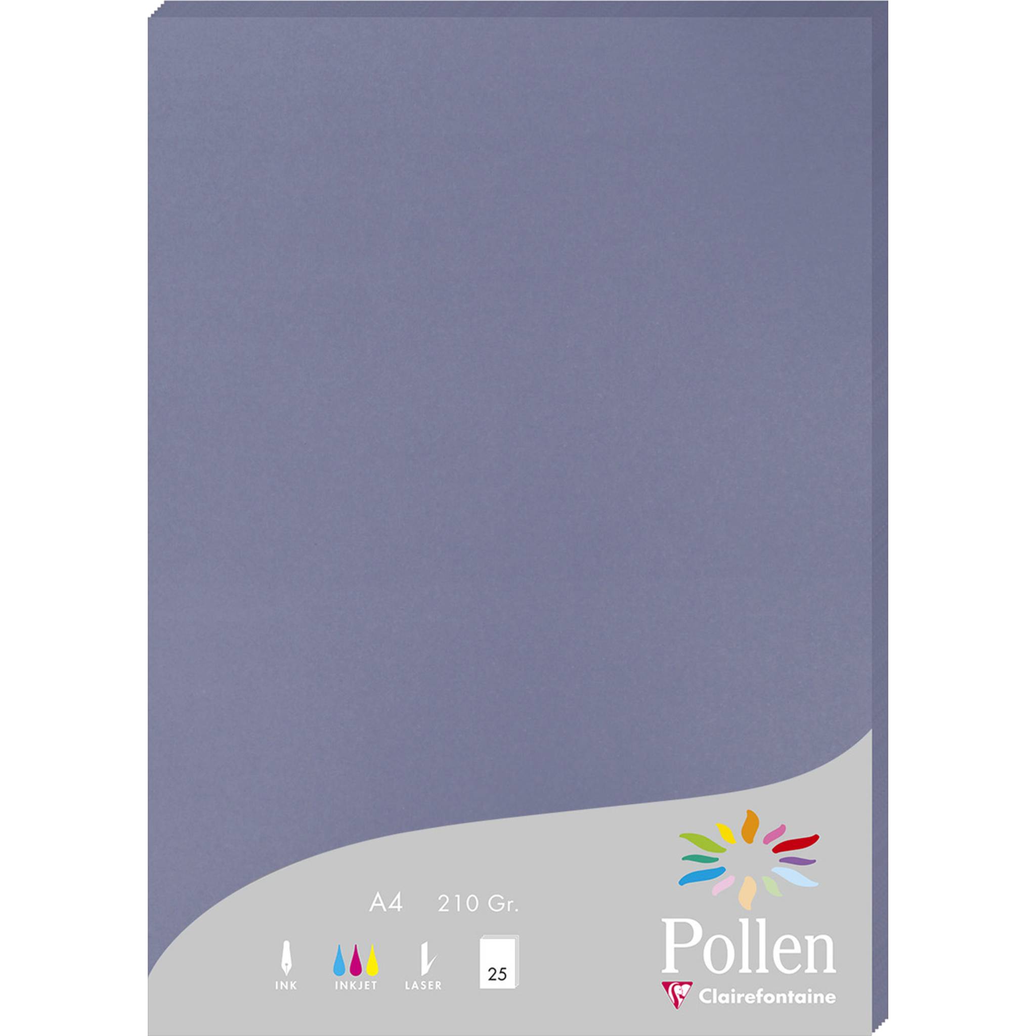 Pollen 10x Packung 25 Bl Pollen A4 210x297 210g/m2 Vergissmeinichtblau 24219C