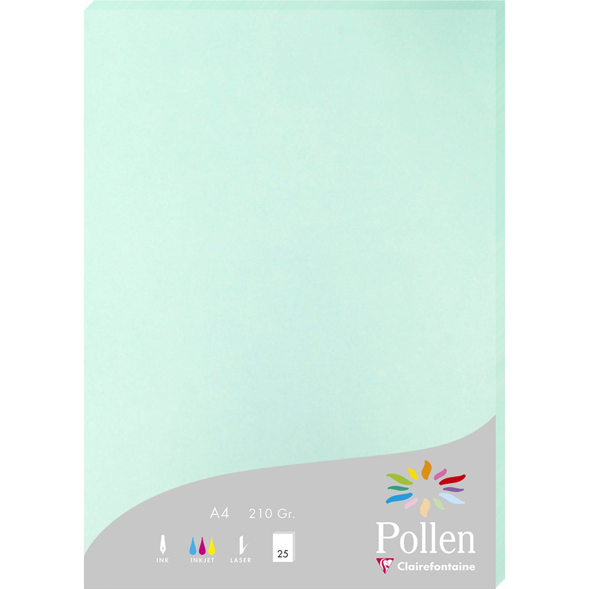 Pollen 10x Packung mit 25 Blatt Pollen A4 210x297 210g/m2 - Jadegrün 24233C