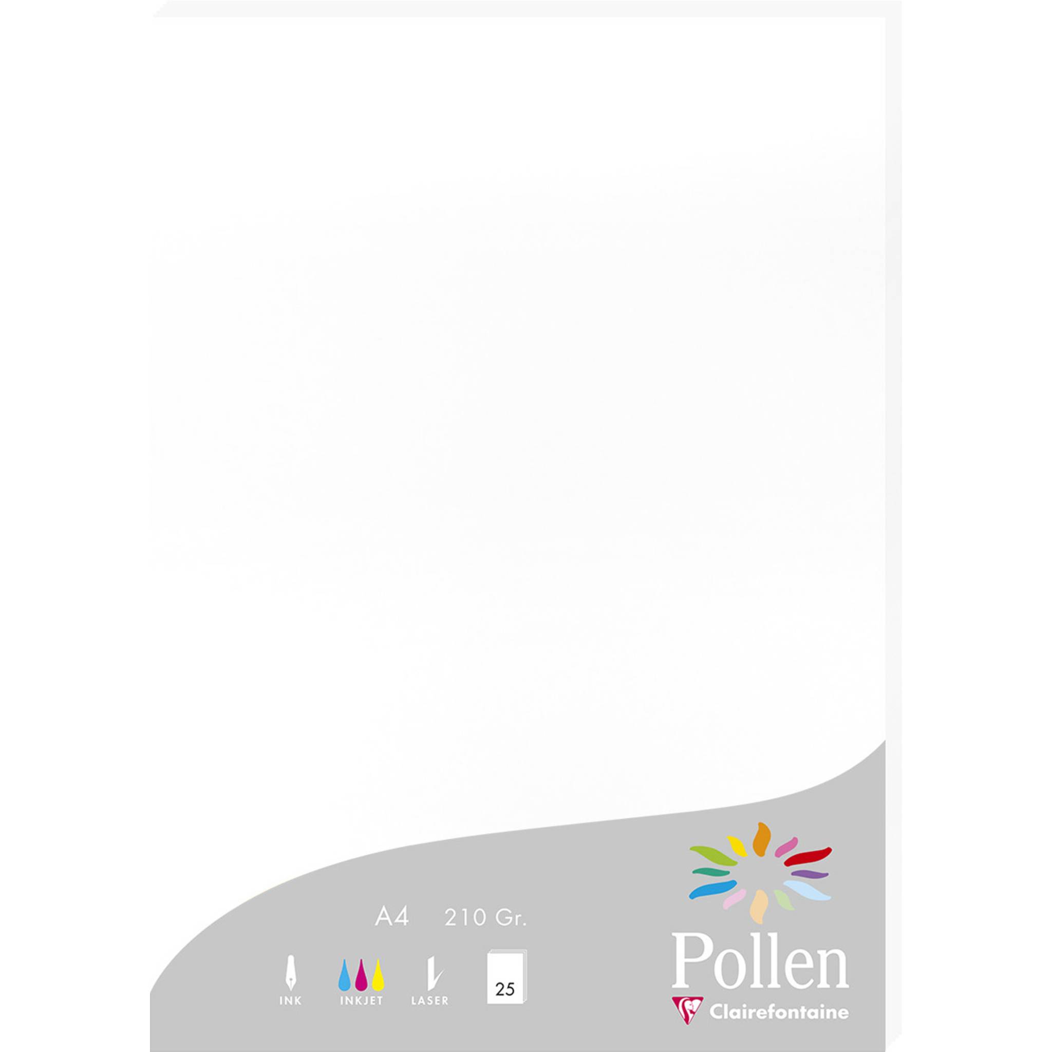 Pollen 10x Packung mit 25 Blatt Pollen A4 210x297 210g/m2 - Weiß 24239C