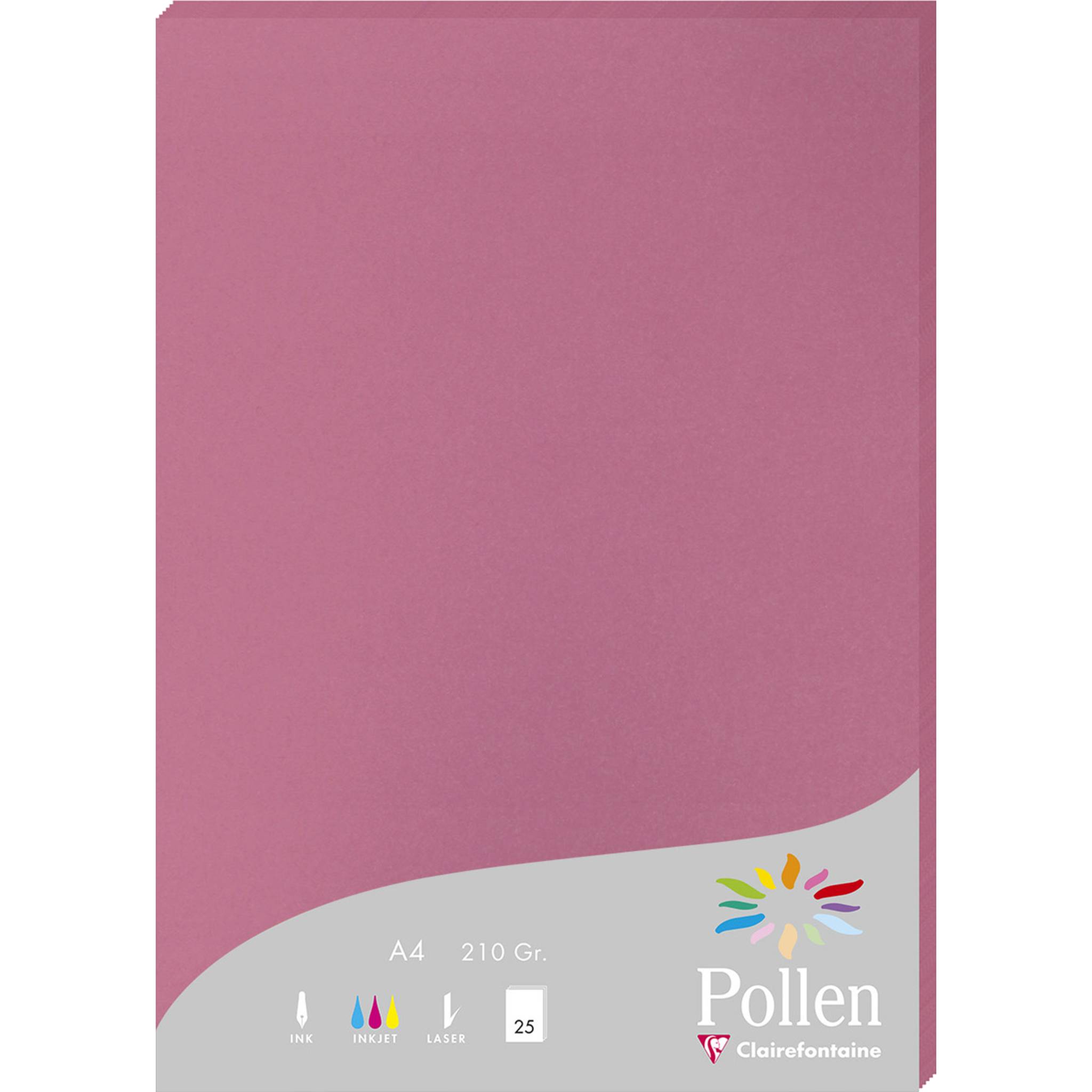 Pollen 10x Packung mit 25 Blatt Pollen A4 210x297 210g/m2 Hortensienrosa 224281C