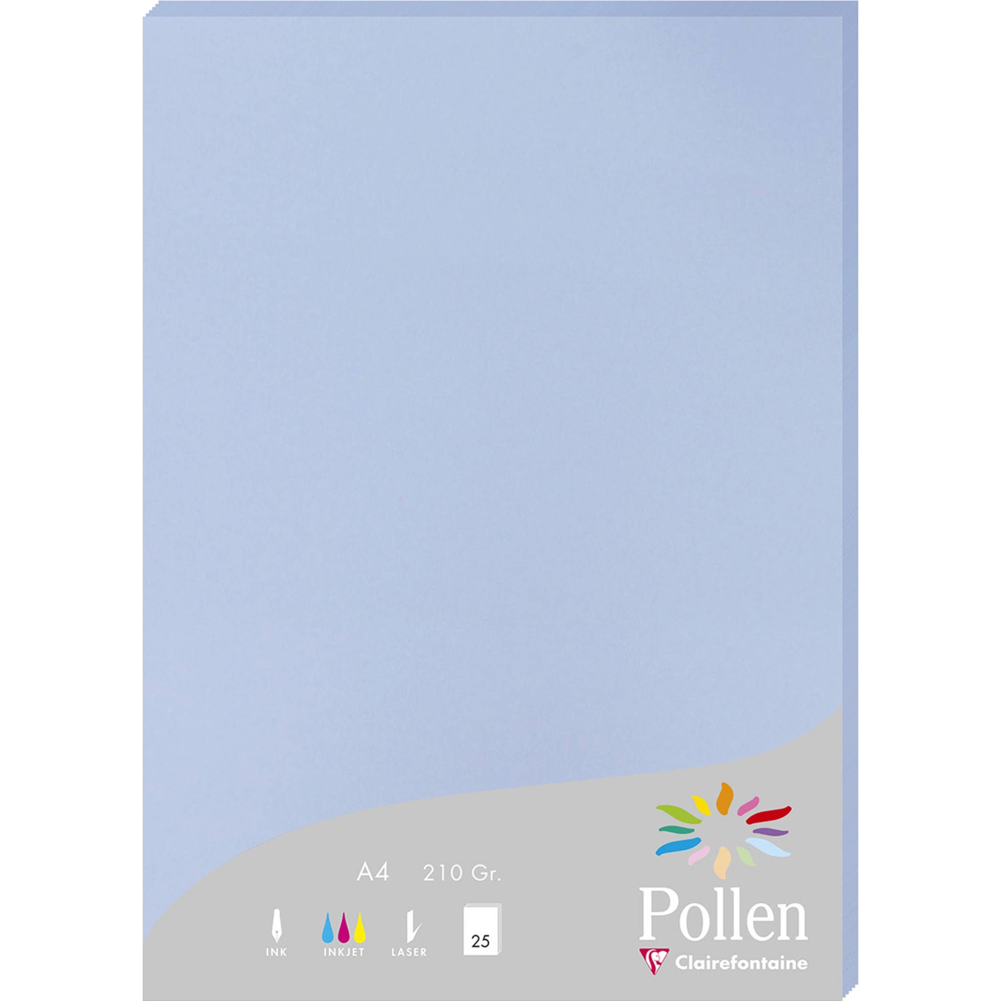 Pollen 10x Packung mit 25 Blatt Pollen A4 210x297 210g/m2 - Lavendelblau 244238C