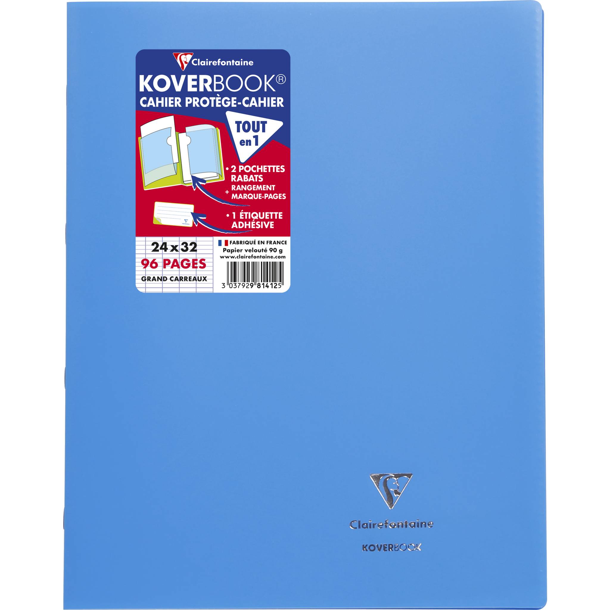 Clairefontaine 981412NRC 10x KB Heft Opak 24X32 48Bl FR-Lin blau