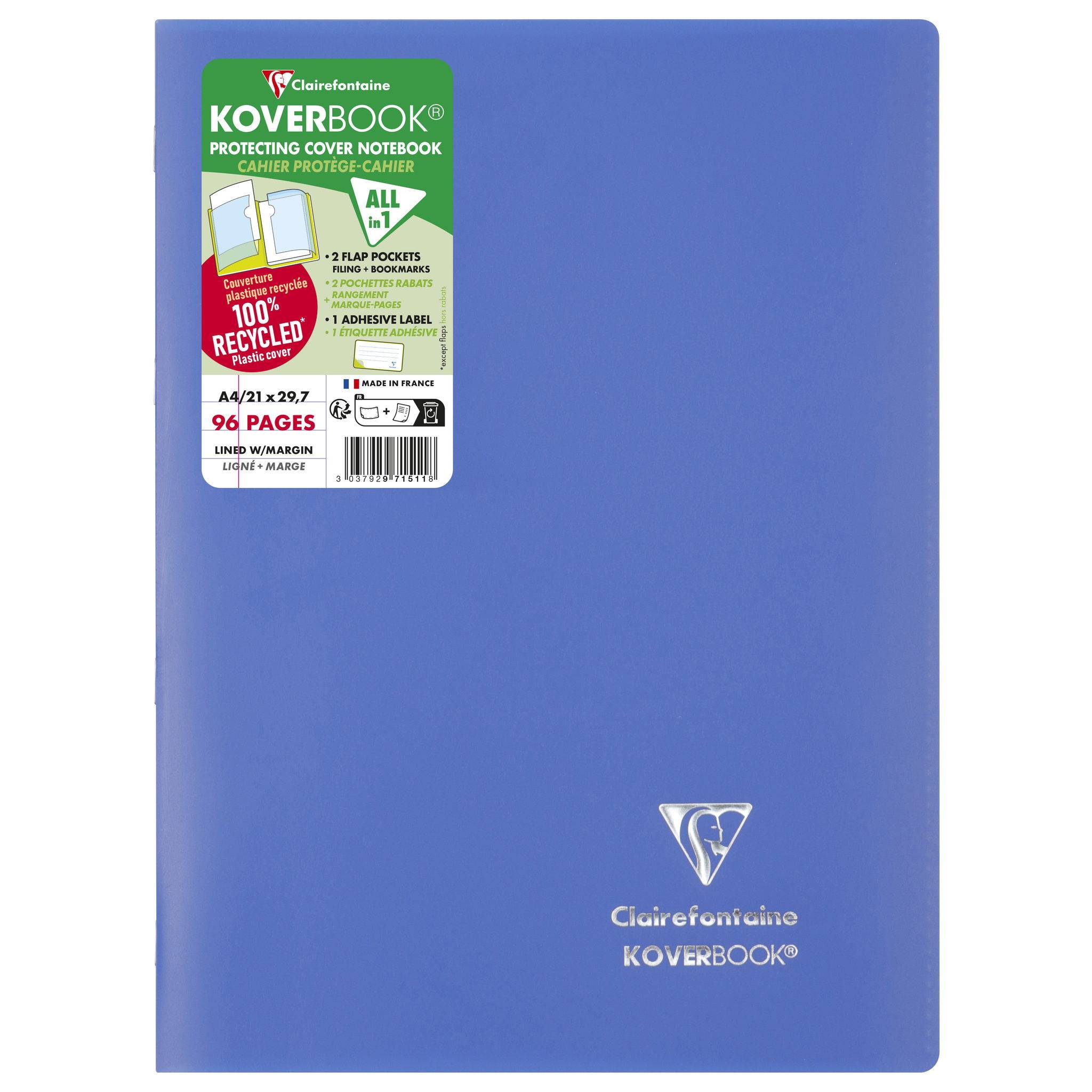 Clairefontaine 971511NRC 40x Koverb A4 CF blickd lin m R 48Bl sortiert