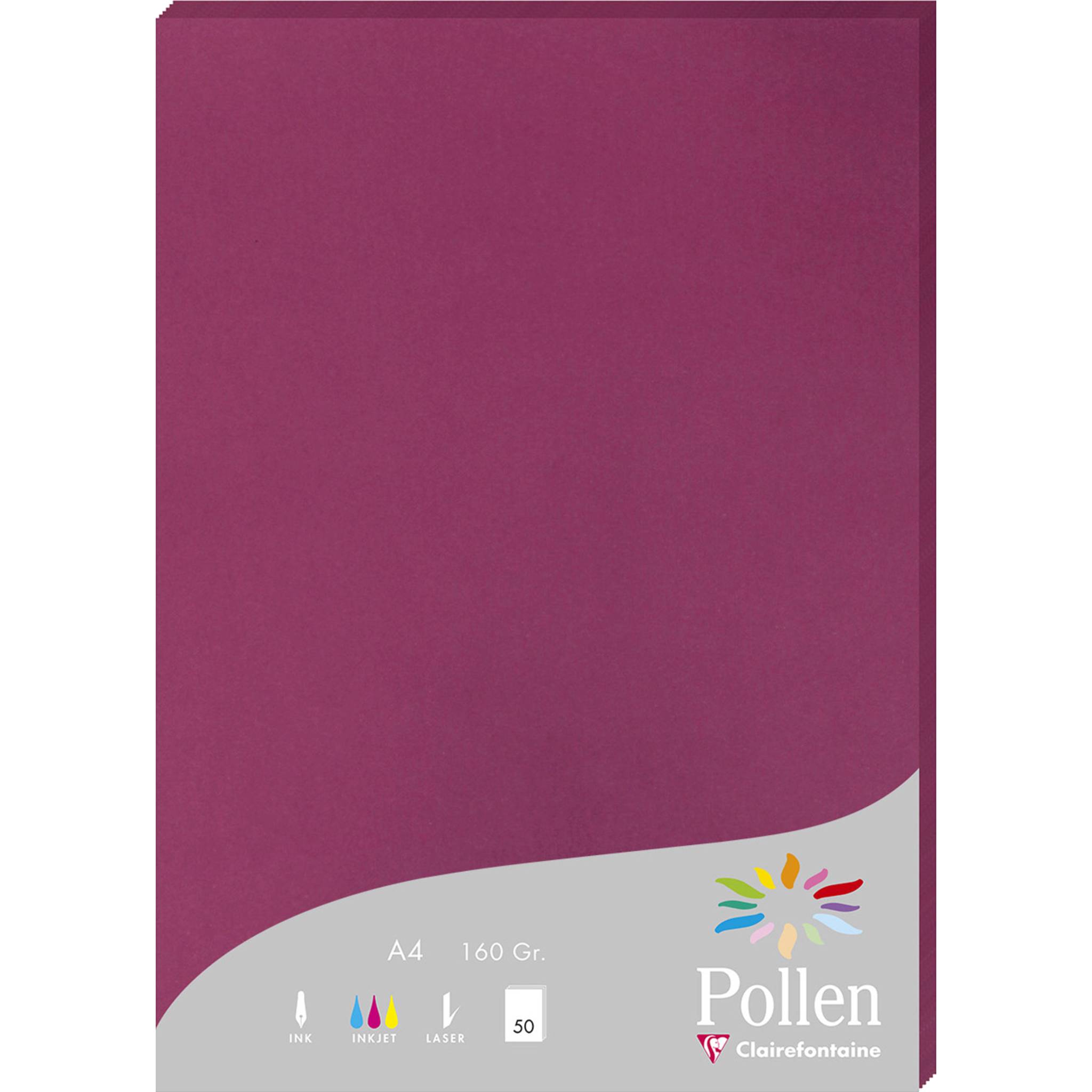 Pollen 10x Papier A4 Pollen 160g 50 Blatt - Himbeer 14206C