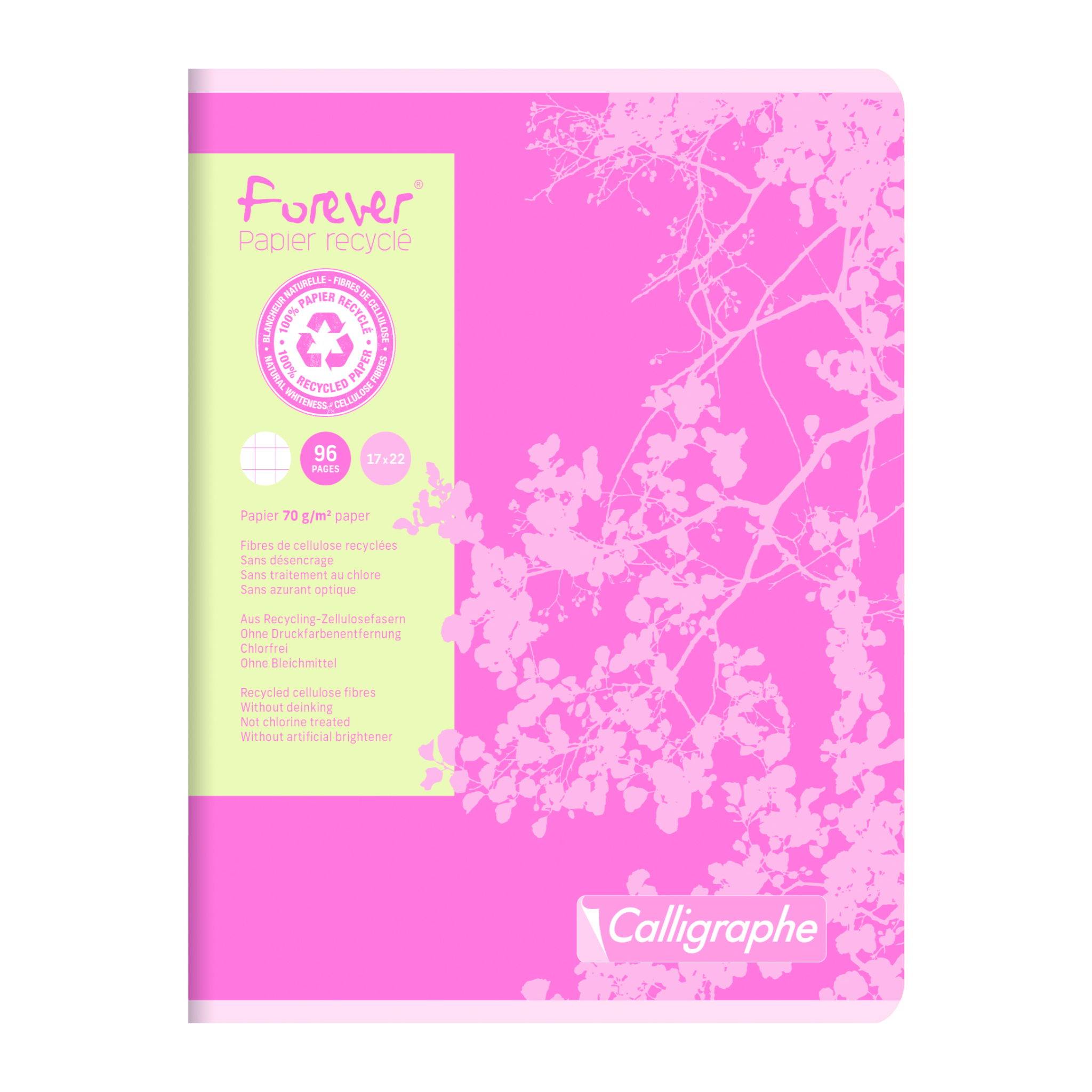 Calligraphe 10x Forever Heft 17x22 48Bl Kariert 70g - Sortiert 17105C