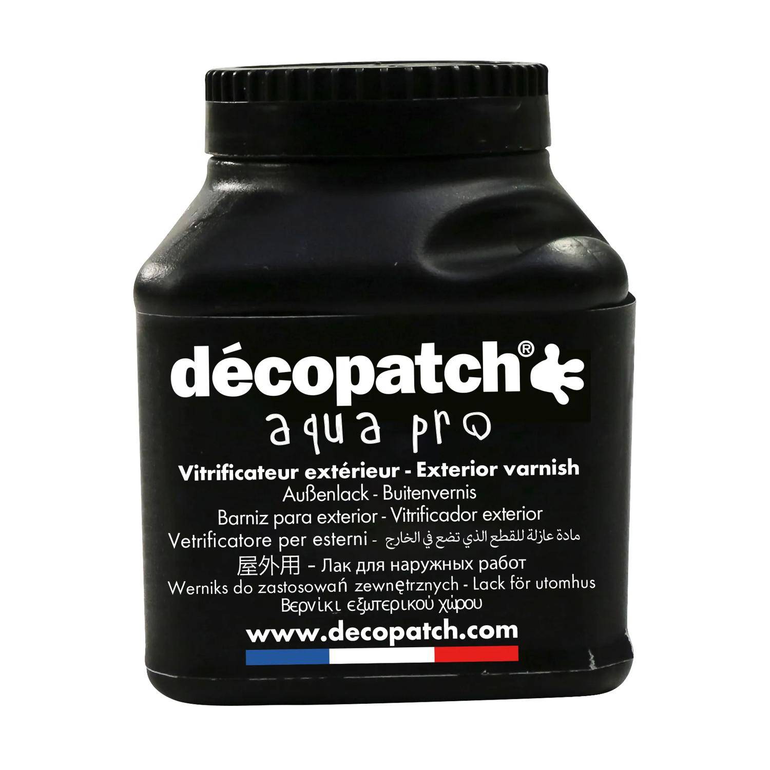 Décopatch 12x Außenlack 180ml FR/DE/ES/PT/PL/SE/AR - Wassergrün VAUV180AO