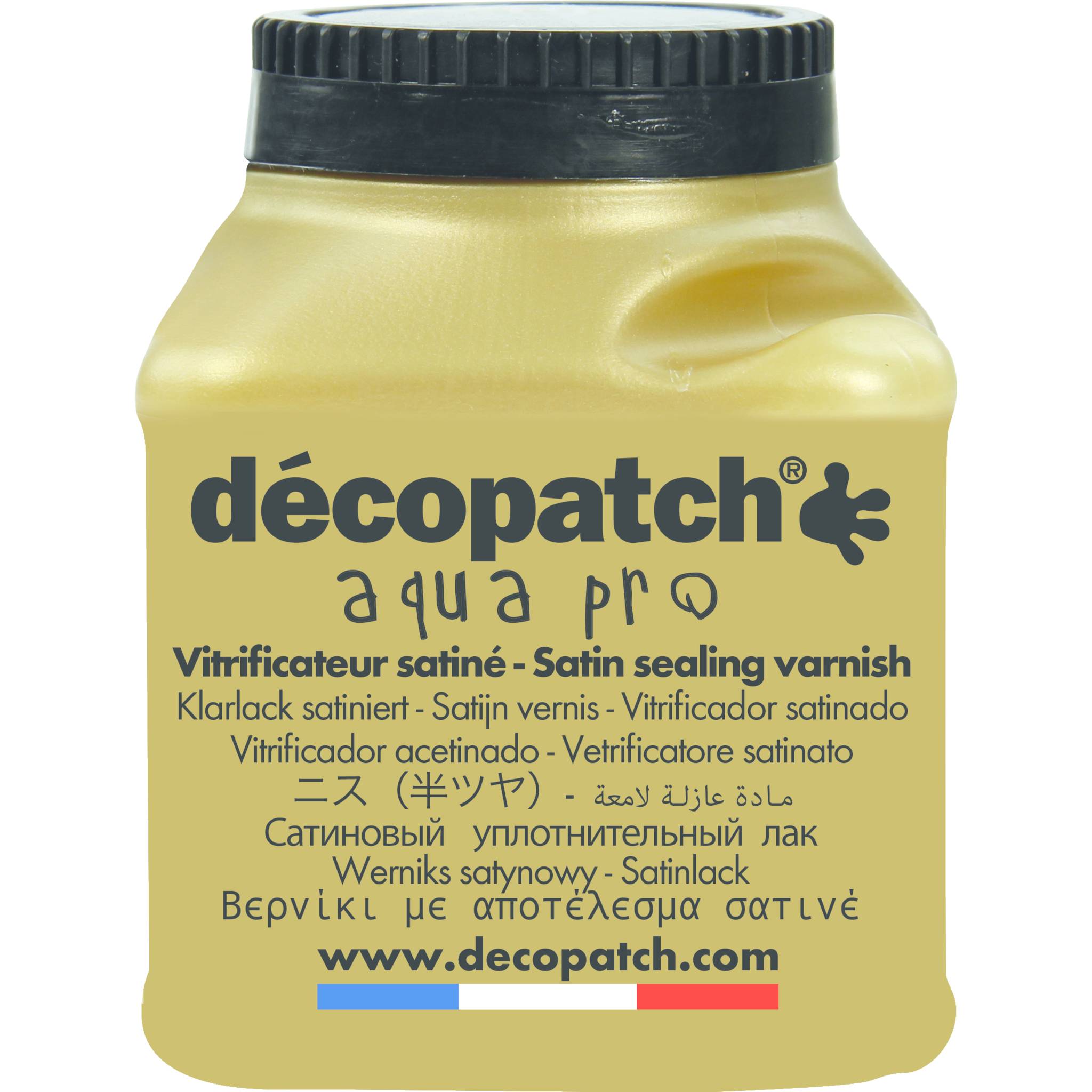 Décopatch 12x Aquapro Klarlack satiniert 180g - Wassergrün VA180AO
